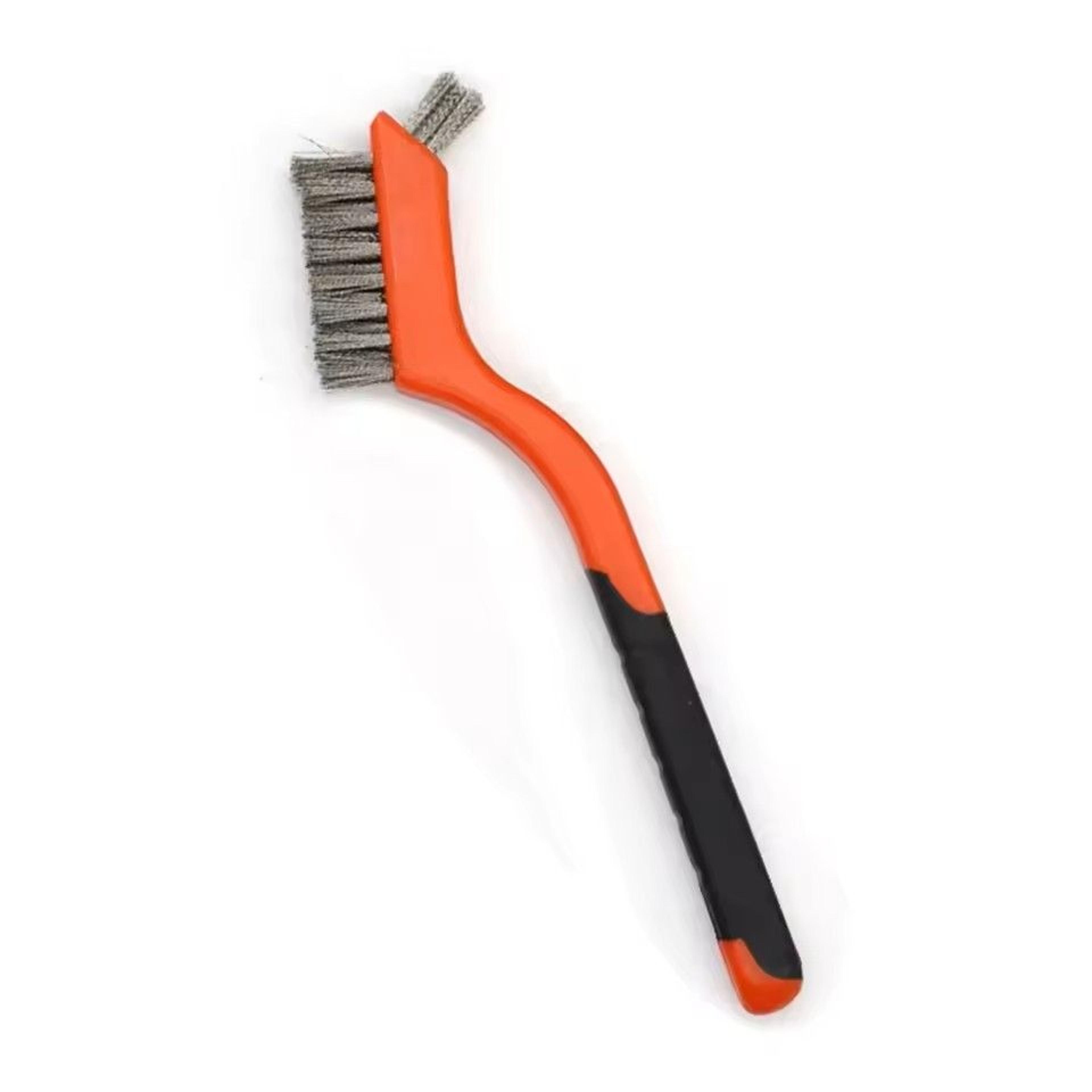 7 Inch Industrial Cleaning Brush Brass Nylon Stainless Steel Wire Hard Bristle Rust Remover Hand To 4