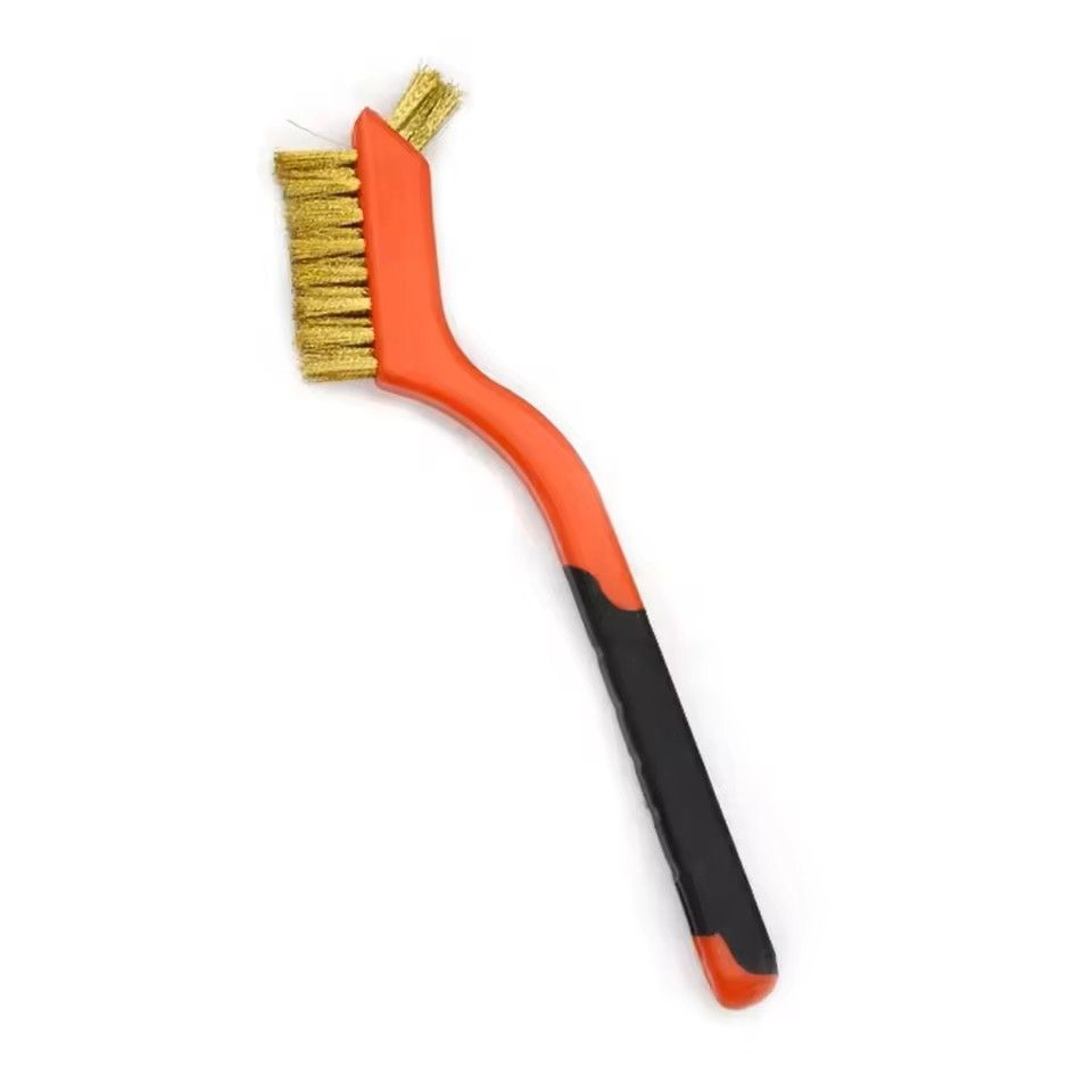 7 Inch Industrial Cleaning Brush Brass Nylon Stainless Steel Wire Hard Bristle Rust Remover Hand To 5