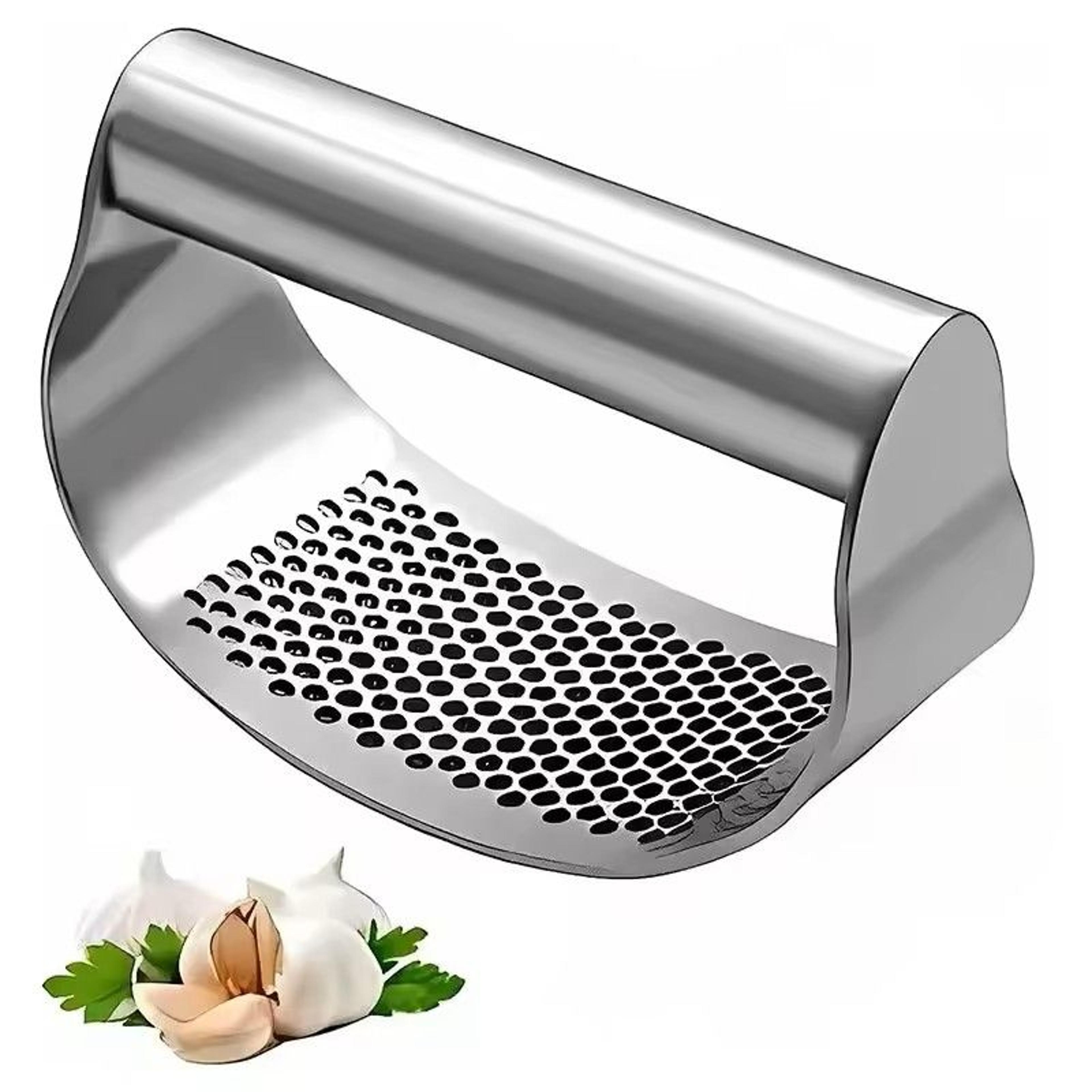 Upgraded Stainless Steel Garlic Press Rocker Manual Garlic Ginger Crusher And Mincer Kitchen Tool 2