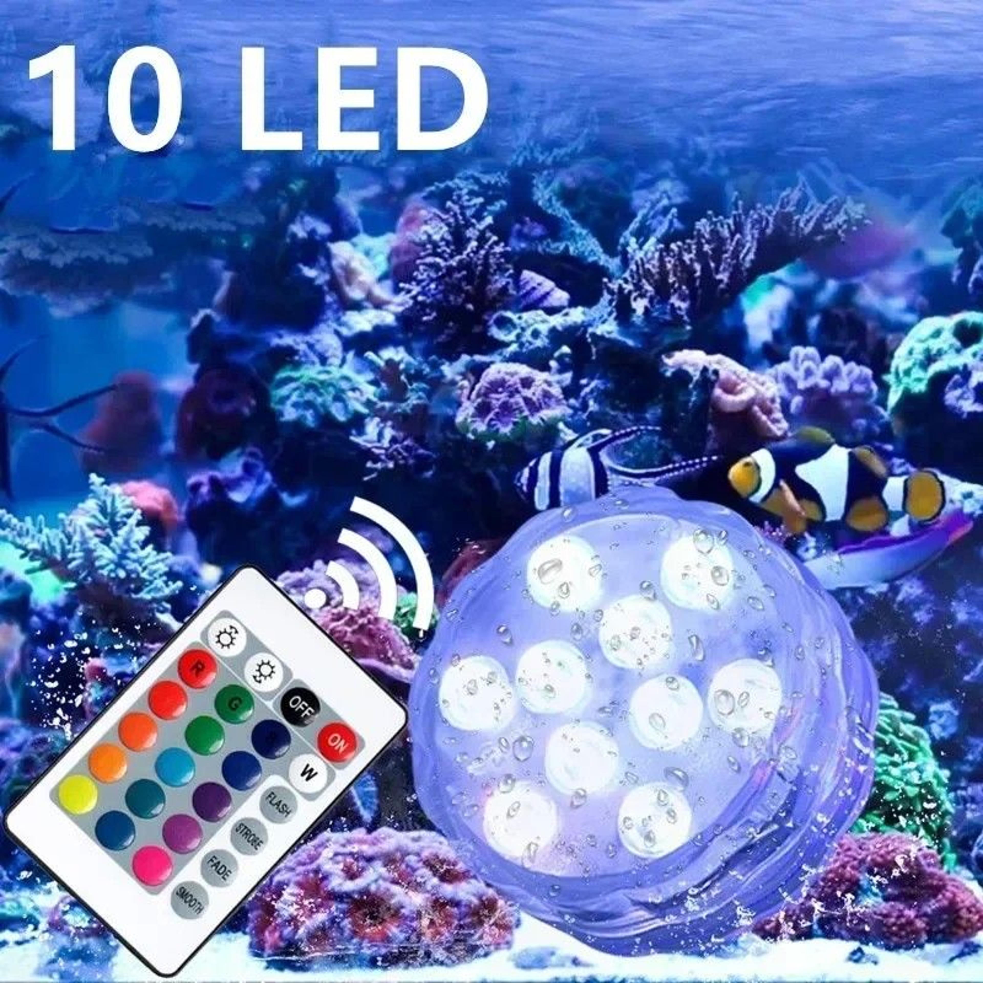 RGB LED Submersible Underwater Light 4