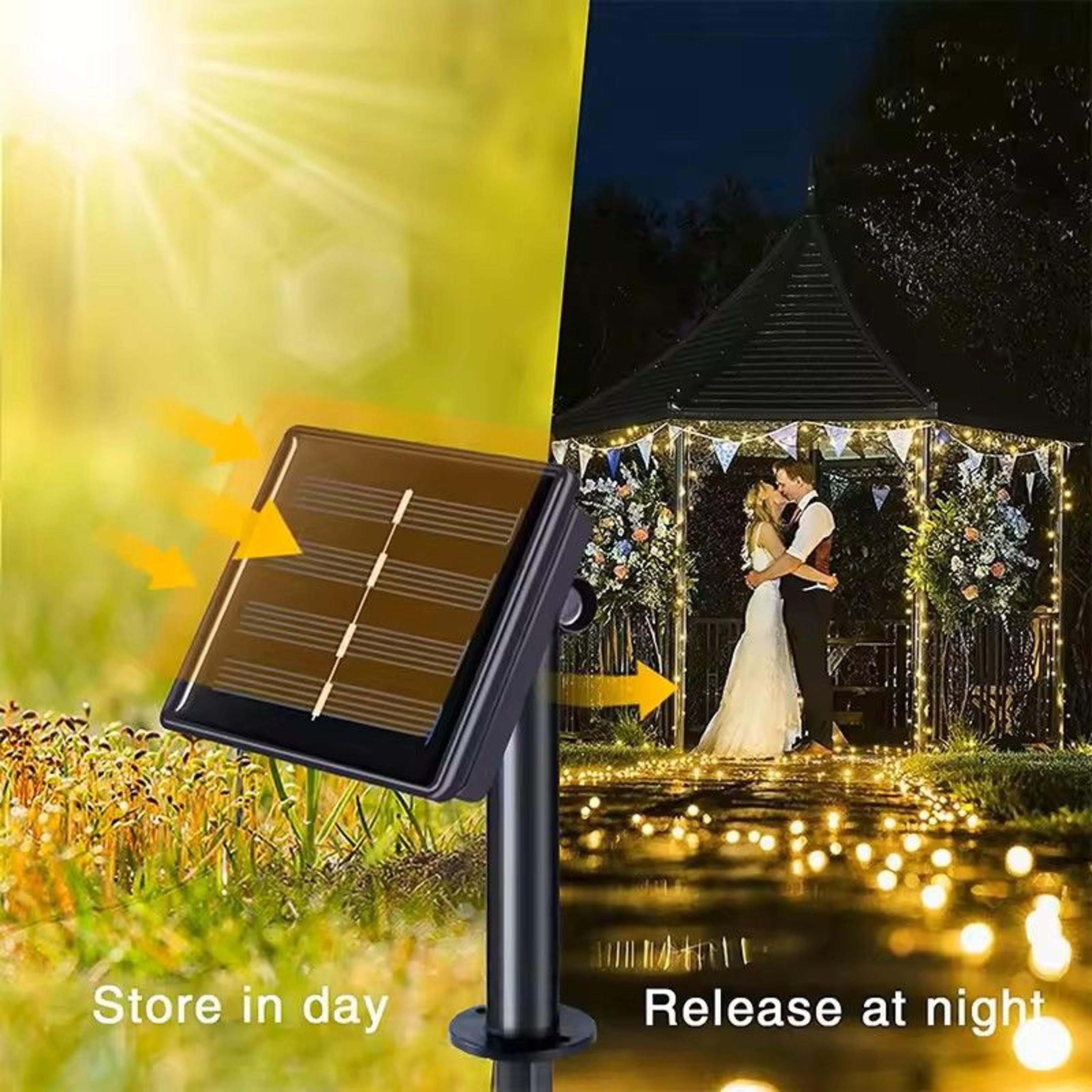 Outdoor Solar LED Fairy String Lights 6