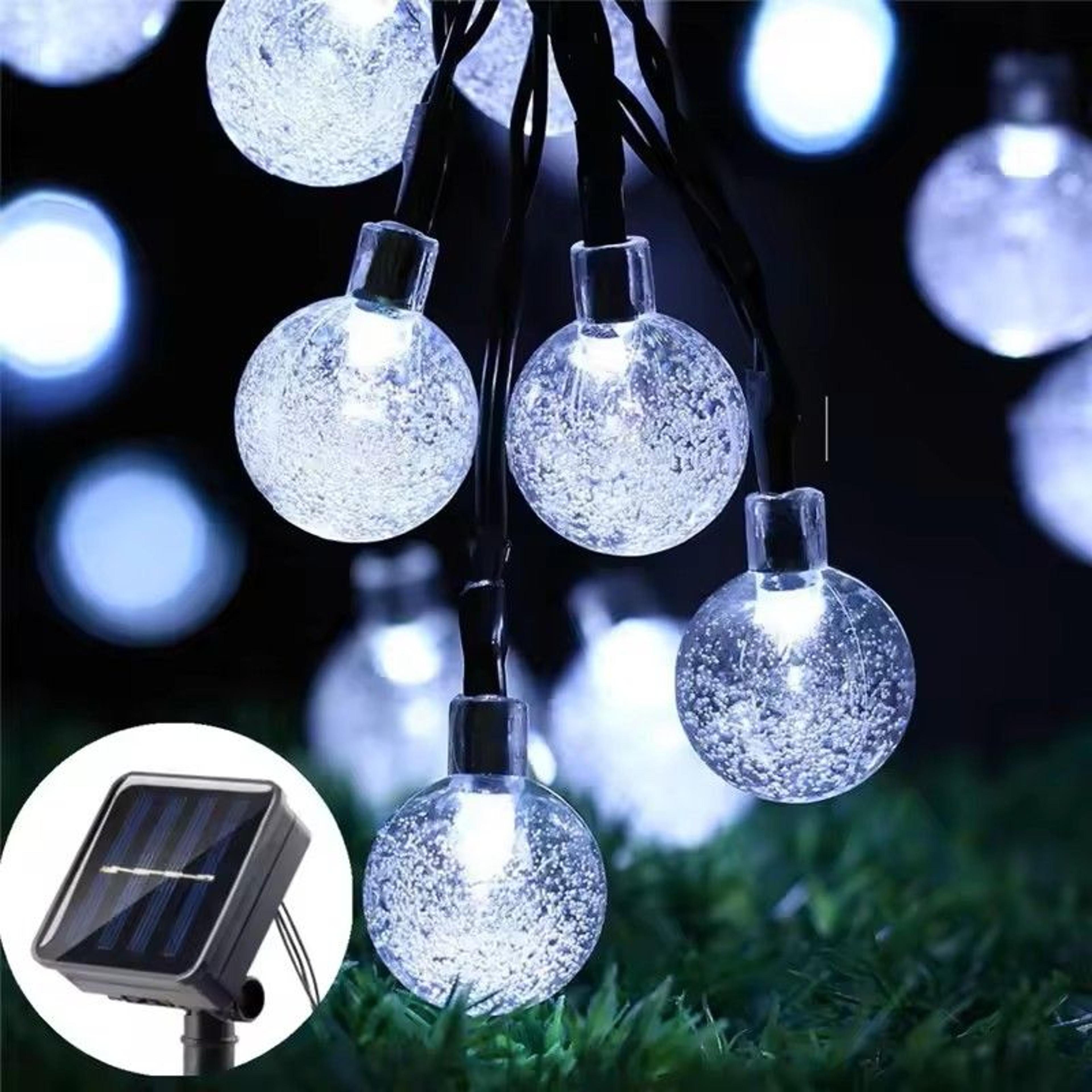 Solar Crystal Globe LED String Lights 7