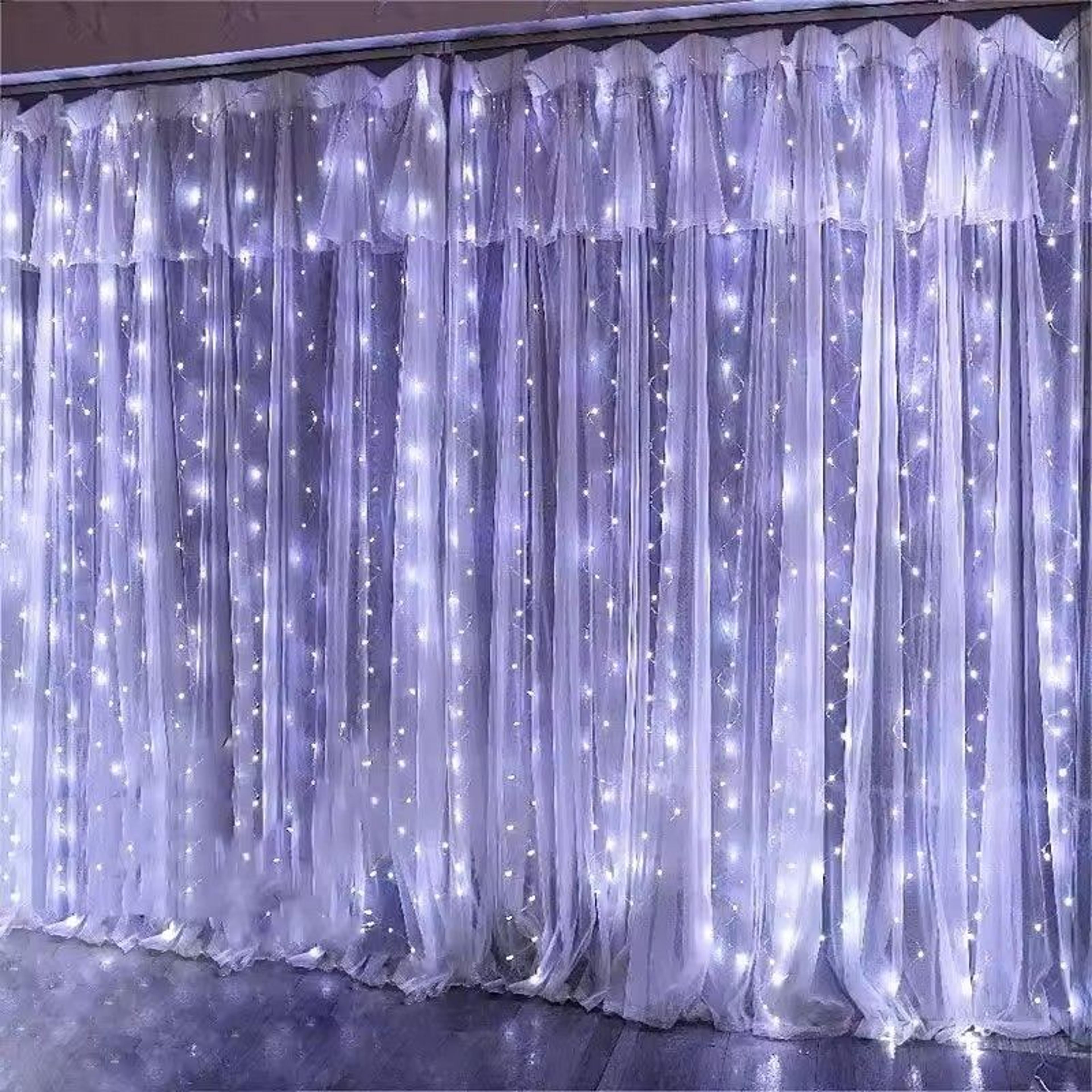 USB LED Curtain String Lights With 8 Modes 4