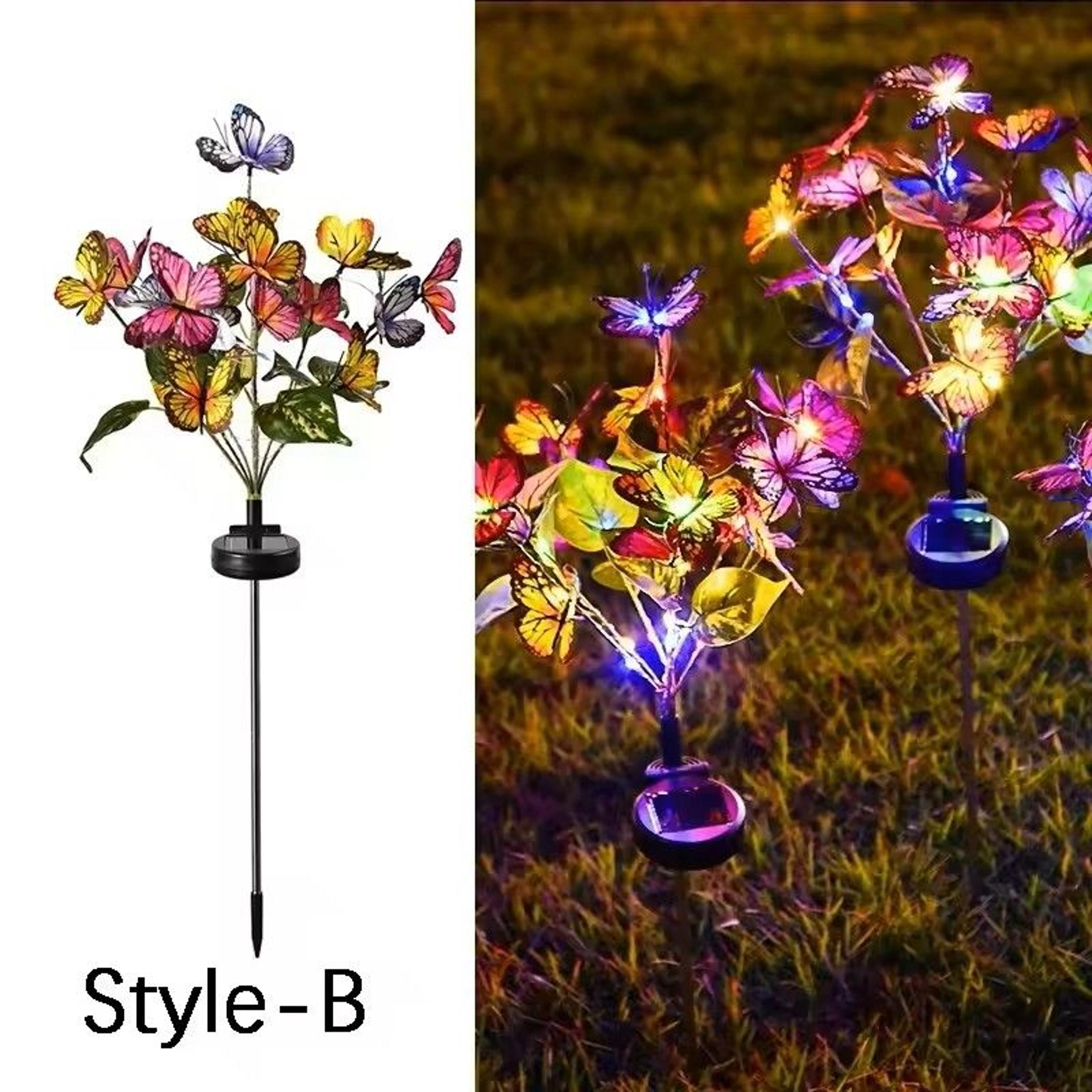 Solar LED Butterfly Flower Light 11