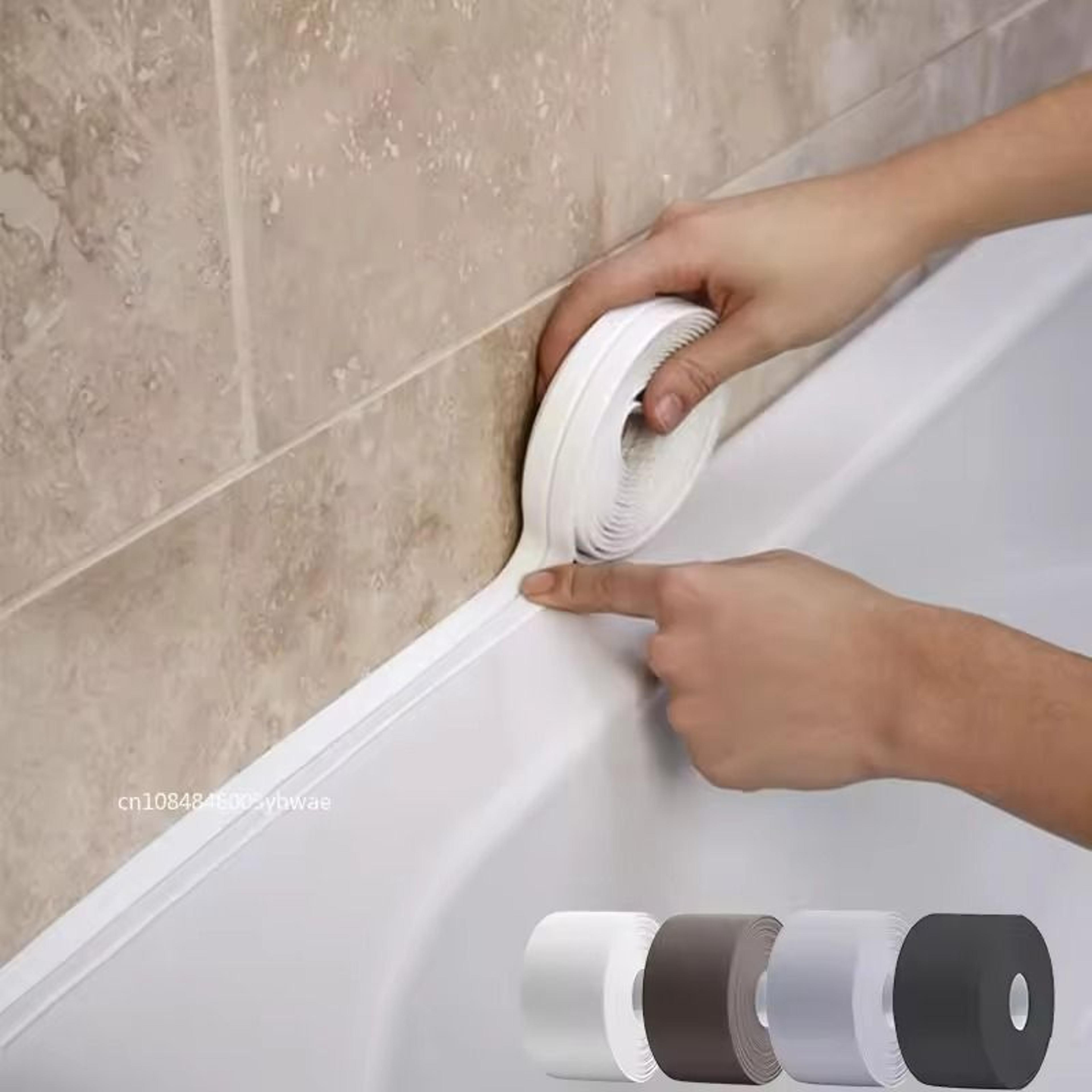 PVC Waterproof SelfAdhesive Sealing Tape  OilProof Caulk Strip For Kitchen  Bathroom 0