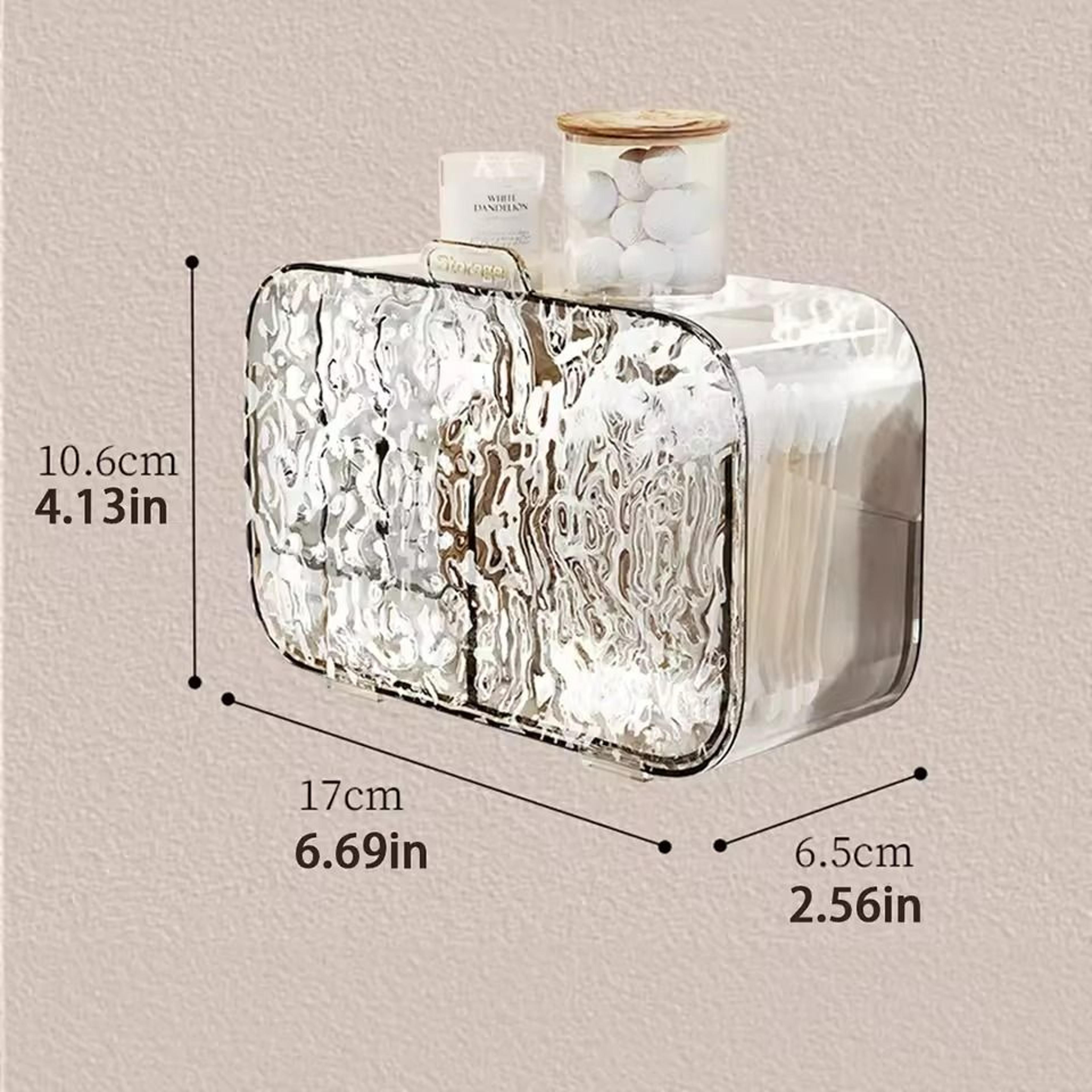 Multifunctional Glacier Pattern Makeup Organizer For Bathroom Storage 1