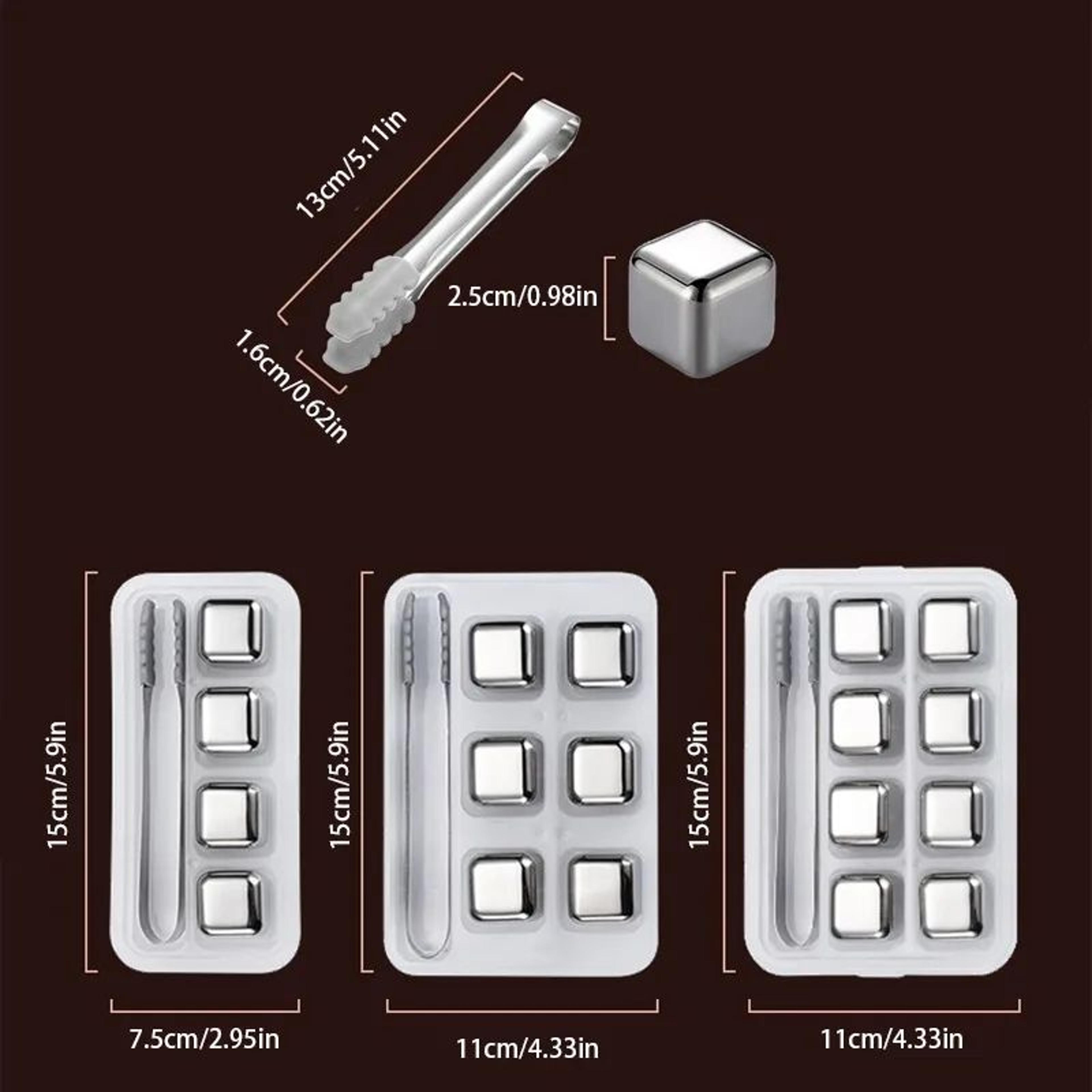 Stainless Steel Whiskey Stones  Reusable Ice Cubes For Whisky Beer  Wine 468 PCS 5