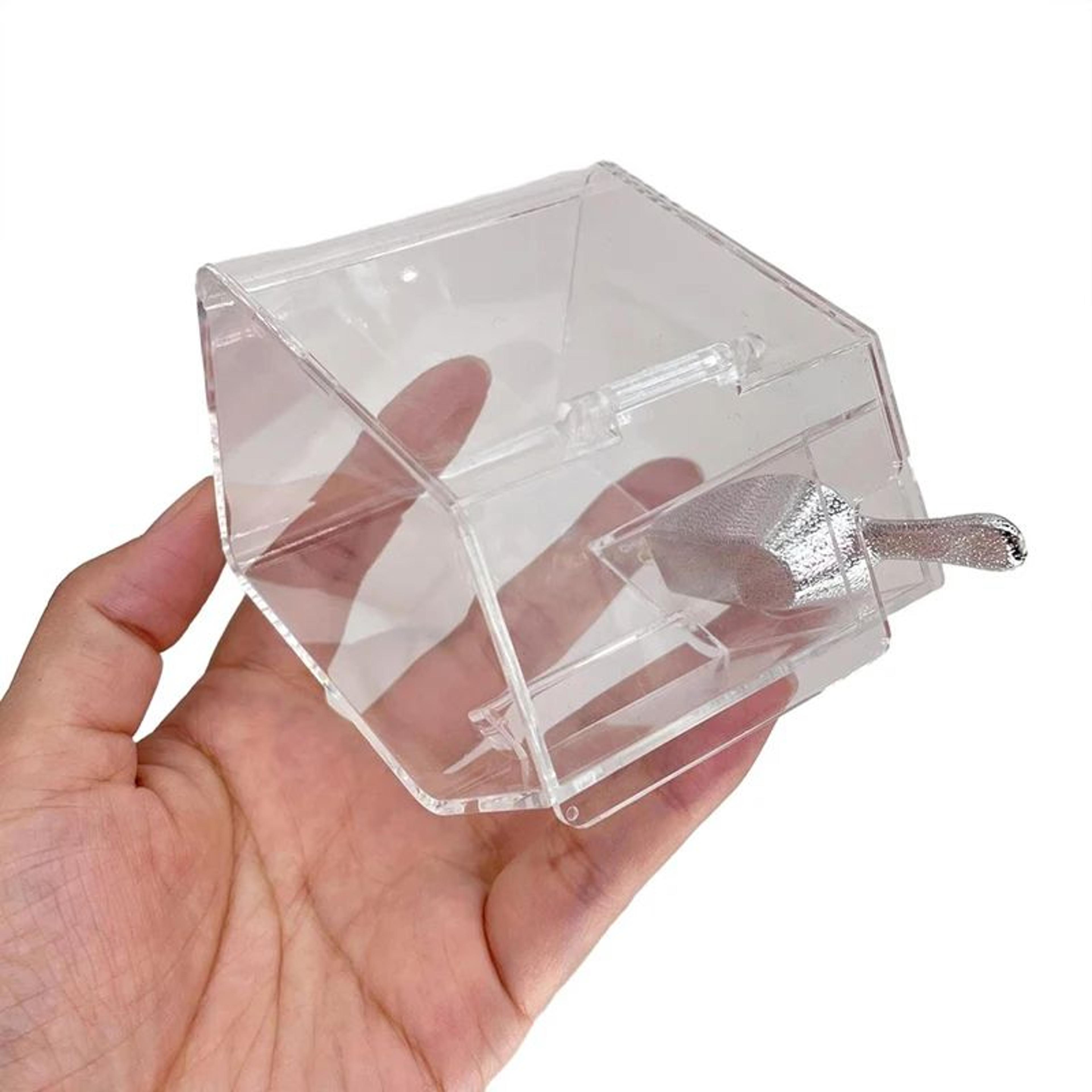 Mini Transparent Snack Storage Box For 1 12 Dollhouse Kitchen 4