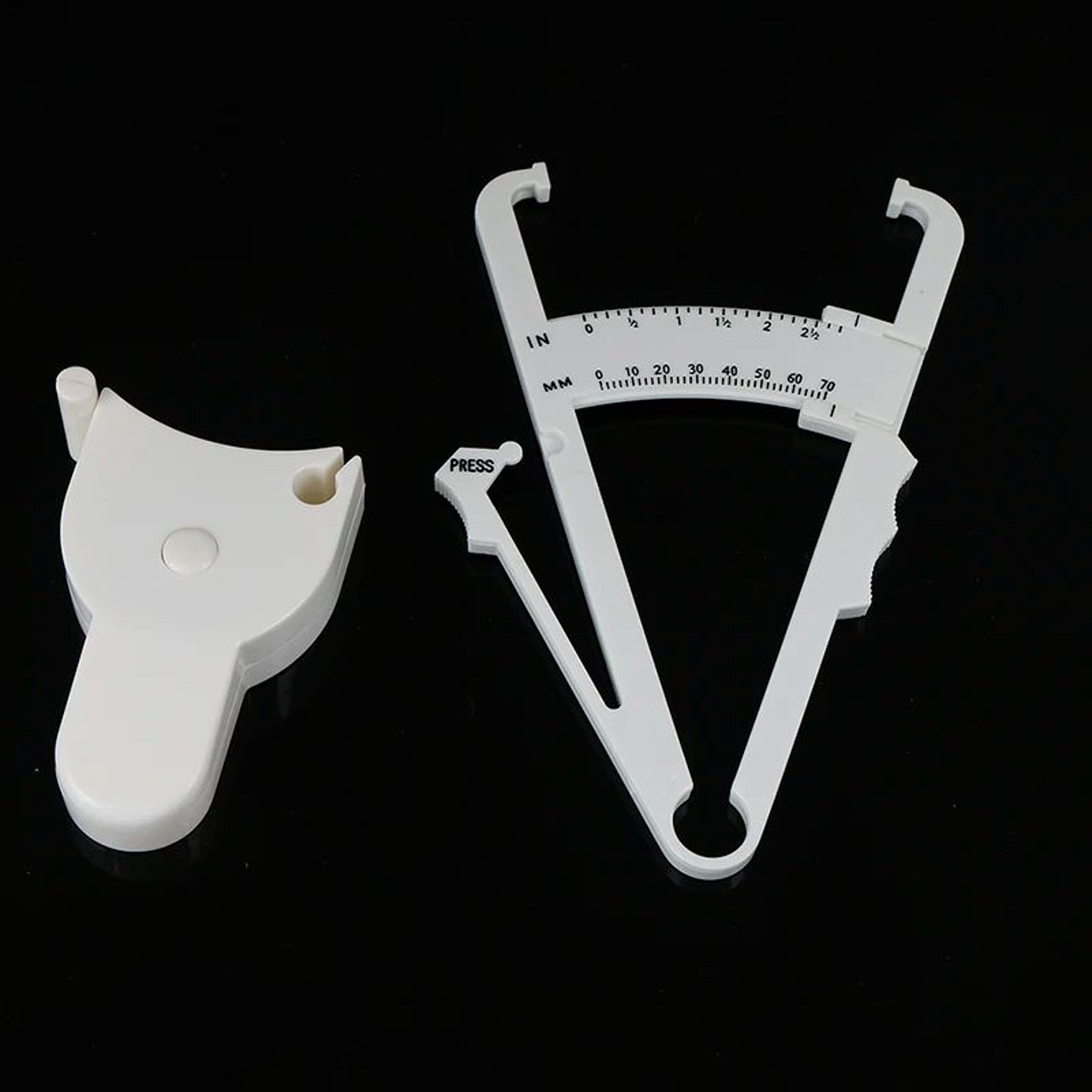 Body Fat Caliper And Measuring Tape Set Portable Fitness Tester 1