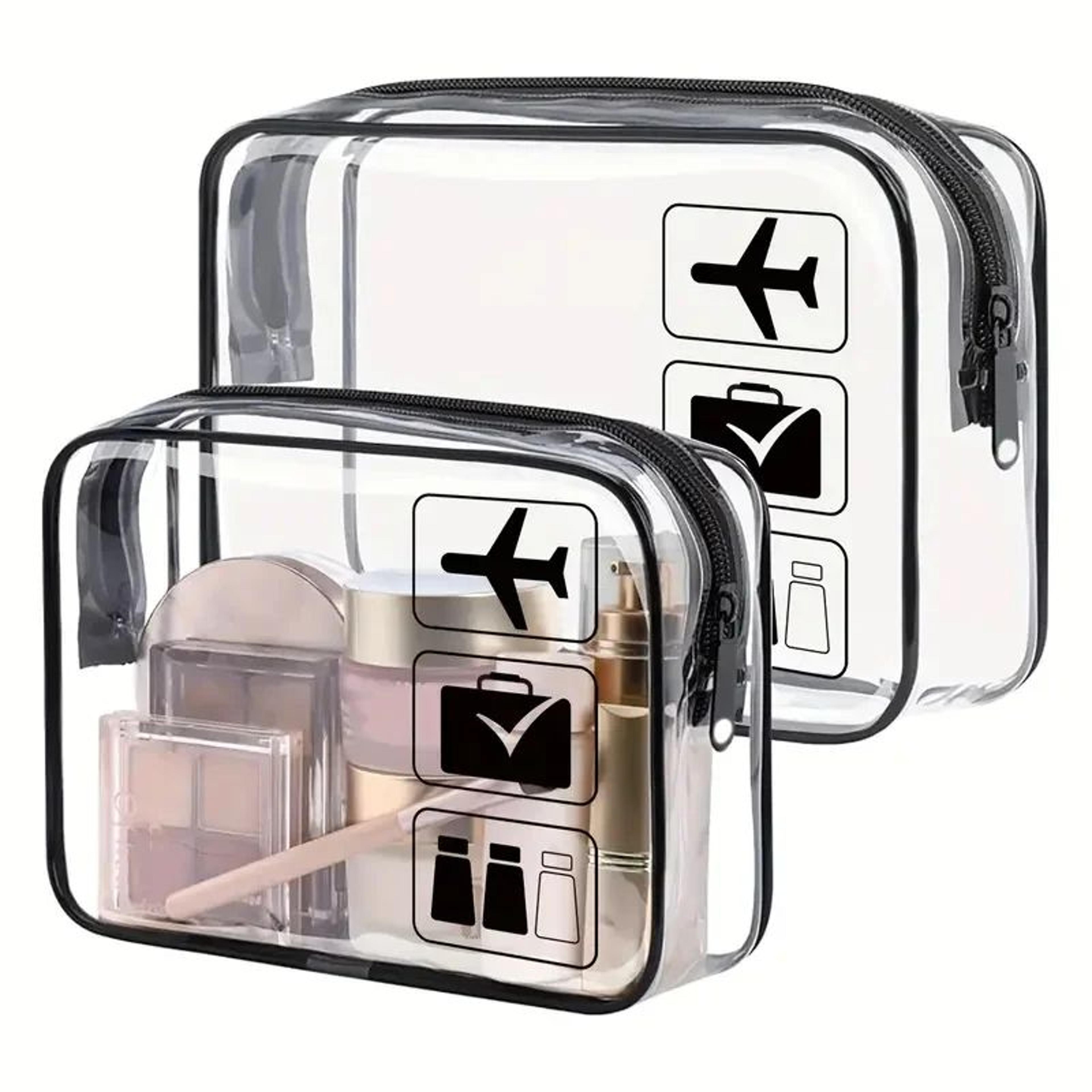 TSAApproved Quart Size Clear Toiletry Bag LeakProof Transparent Travel Makeup Bag 4