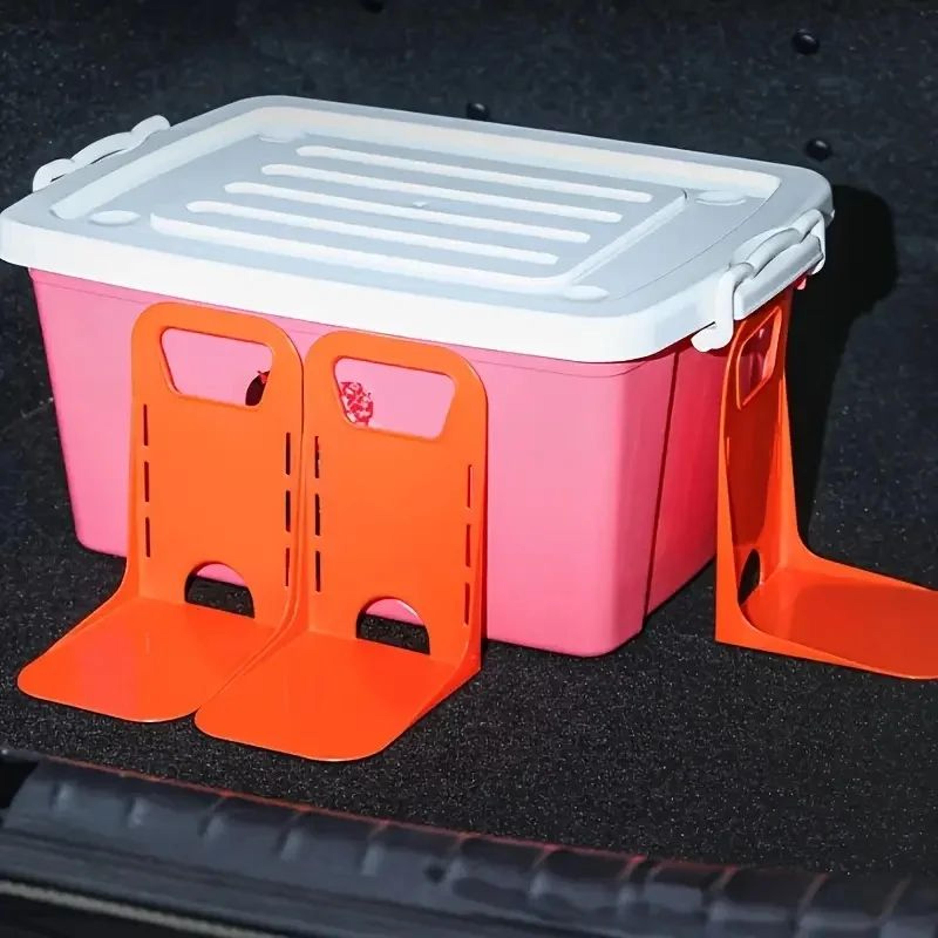 ABS Car Trunk Organizer With Magic Hook AntiSlip Support Bracket For Secure Storage 5