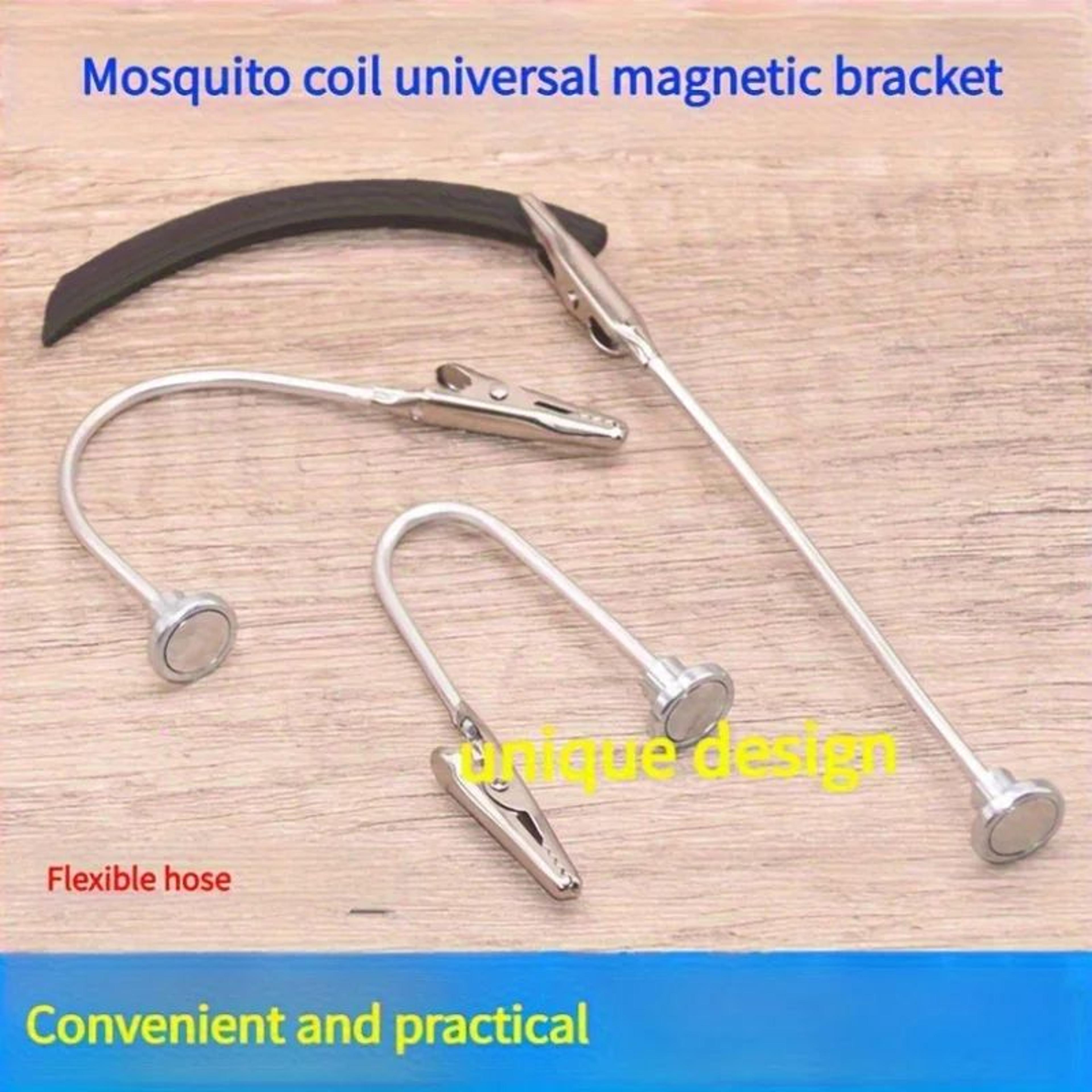 Stainless Steel Mosquito Coil Bracket  Durable Magnetic Support Frame With MultiFunction Ash Tray A 5
