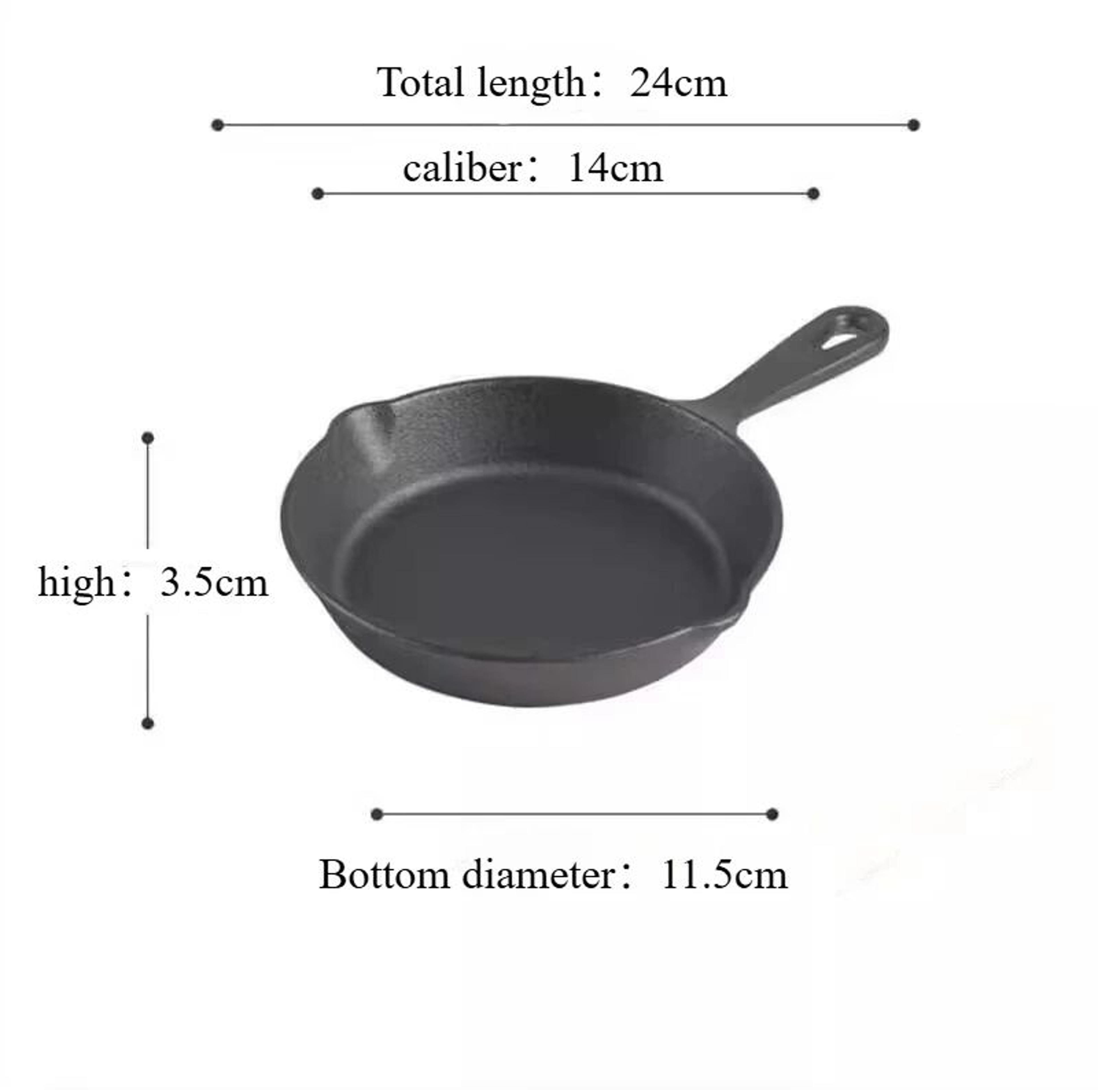 6 Inch Cast Iron Skillet  Nonstick Frying Pan With Drip Spouts For Indoor Outdoor And Camping Cooki 6