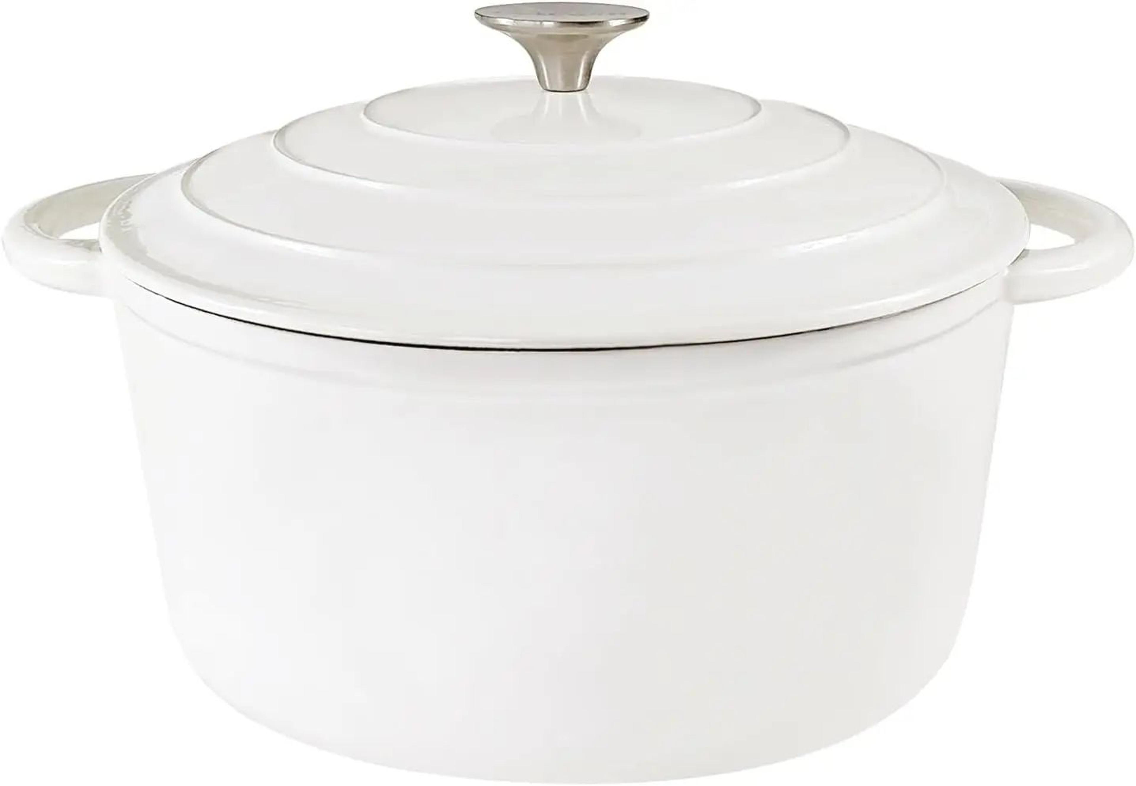 Enameled Cast Iron Dutch Oven Pot With Lid For Cooking And Bread Baking 12