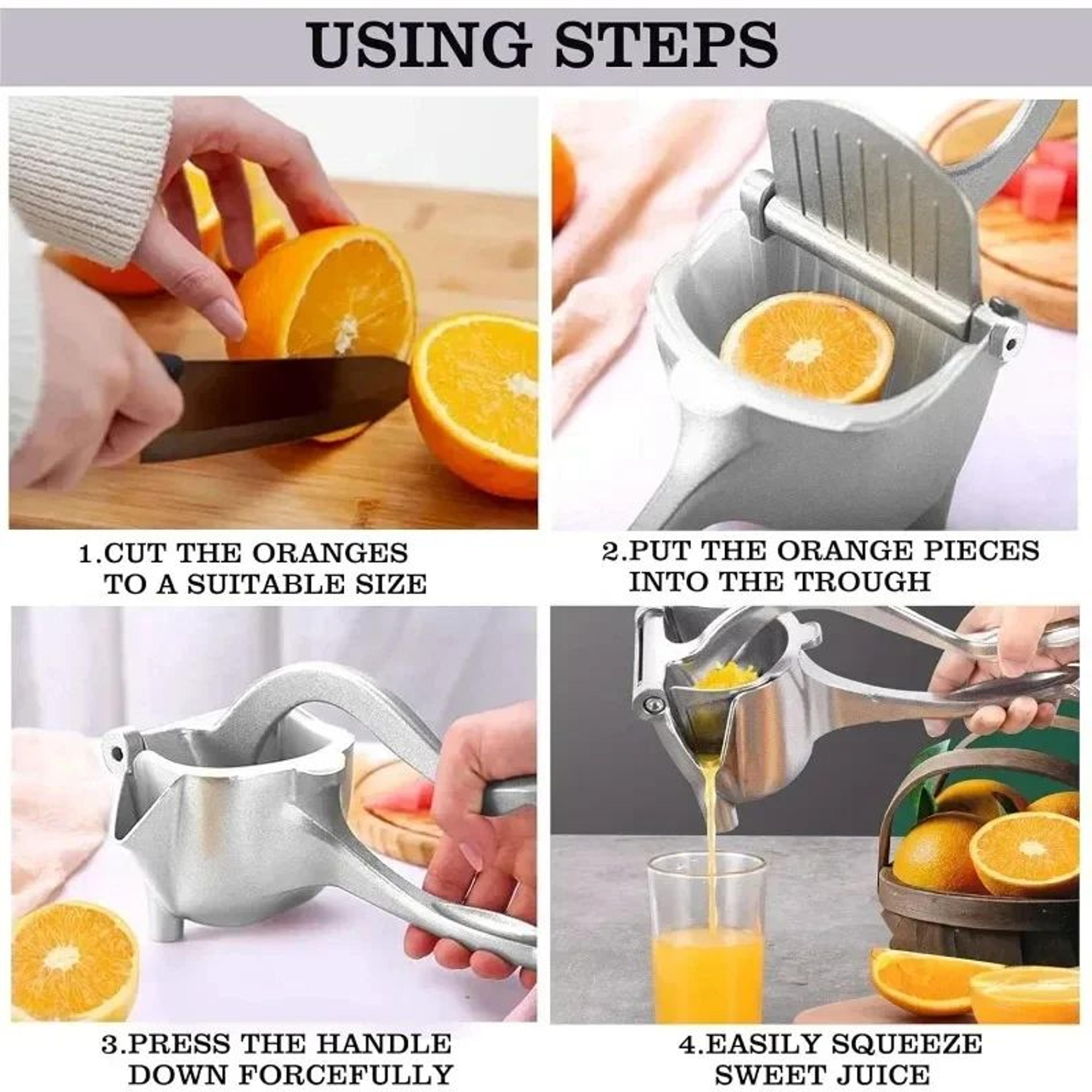 Heavy Duty Manual Citrus Juicer Metal Fruit Squeezer Extractor 10