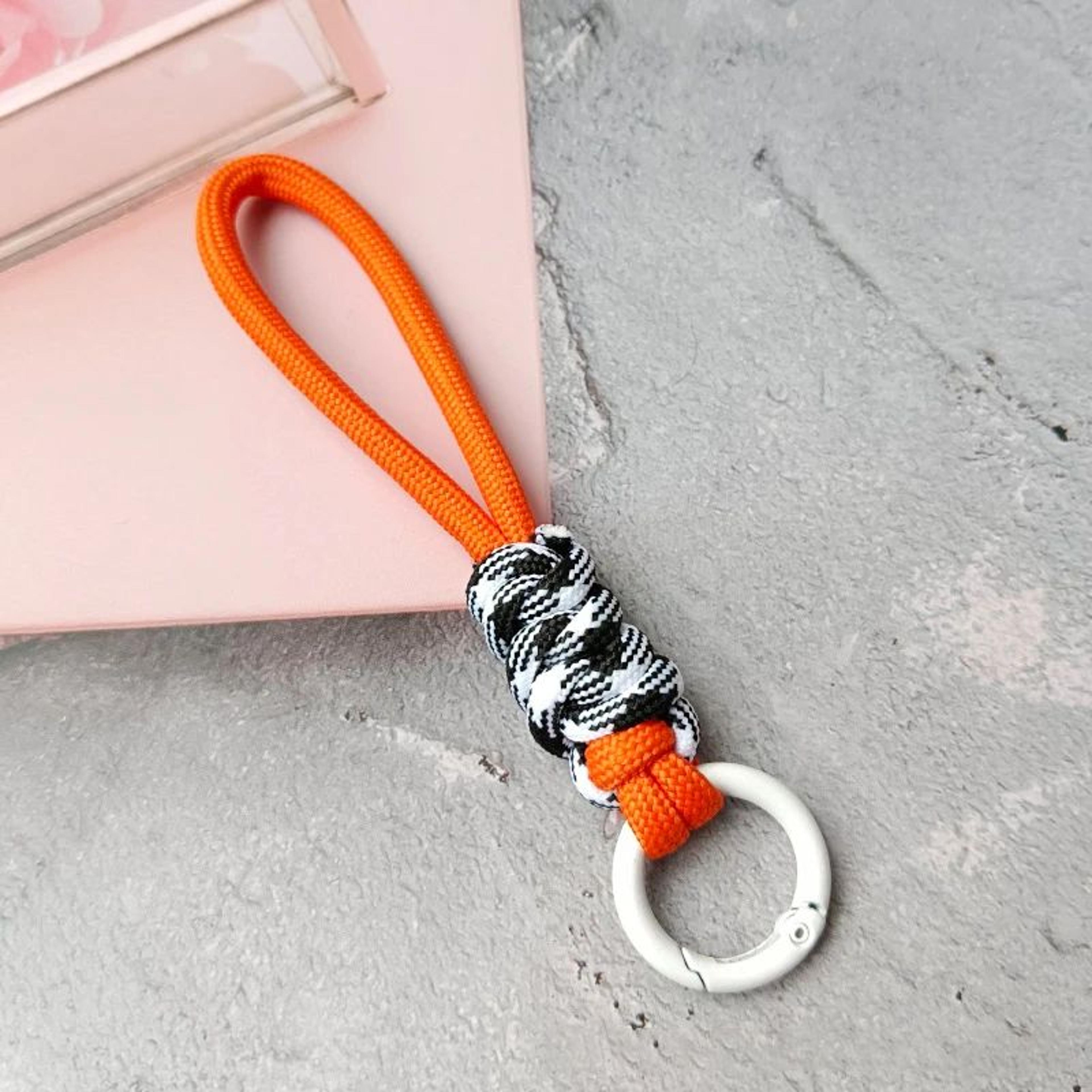 Colorful Braided Rope Strap Lanyard Keychain For Phone Case And Bags 10