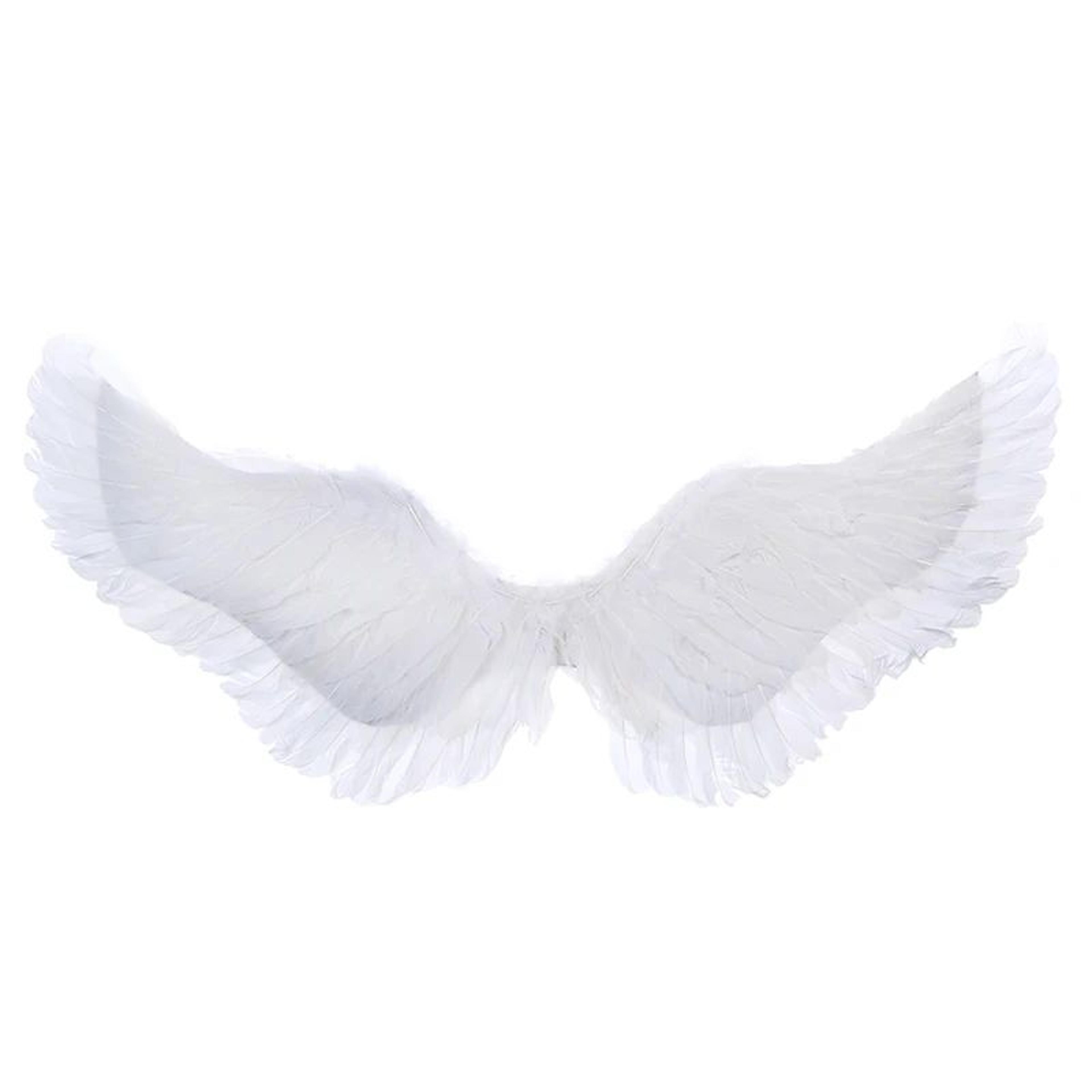 White Angel Feather Wings With Elastic Straps For Kids Party And Cosplay 10