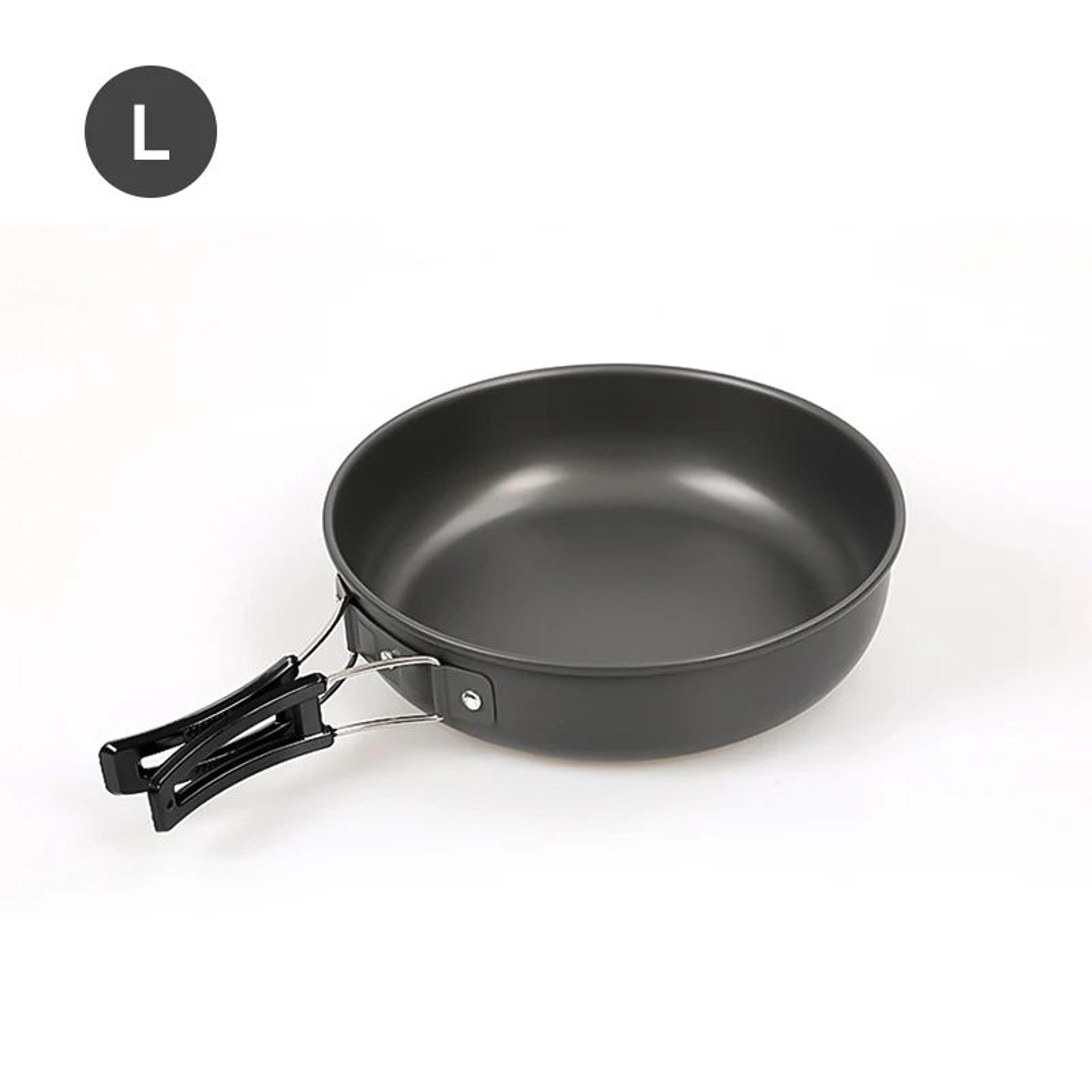 Westtune Camping Frying Pan Portable Aluminum Outdoor Cookware With Foldable Handle 12