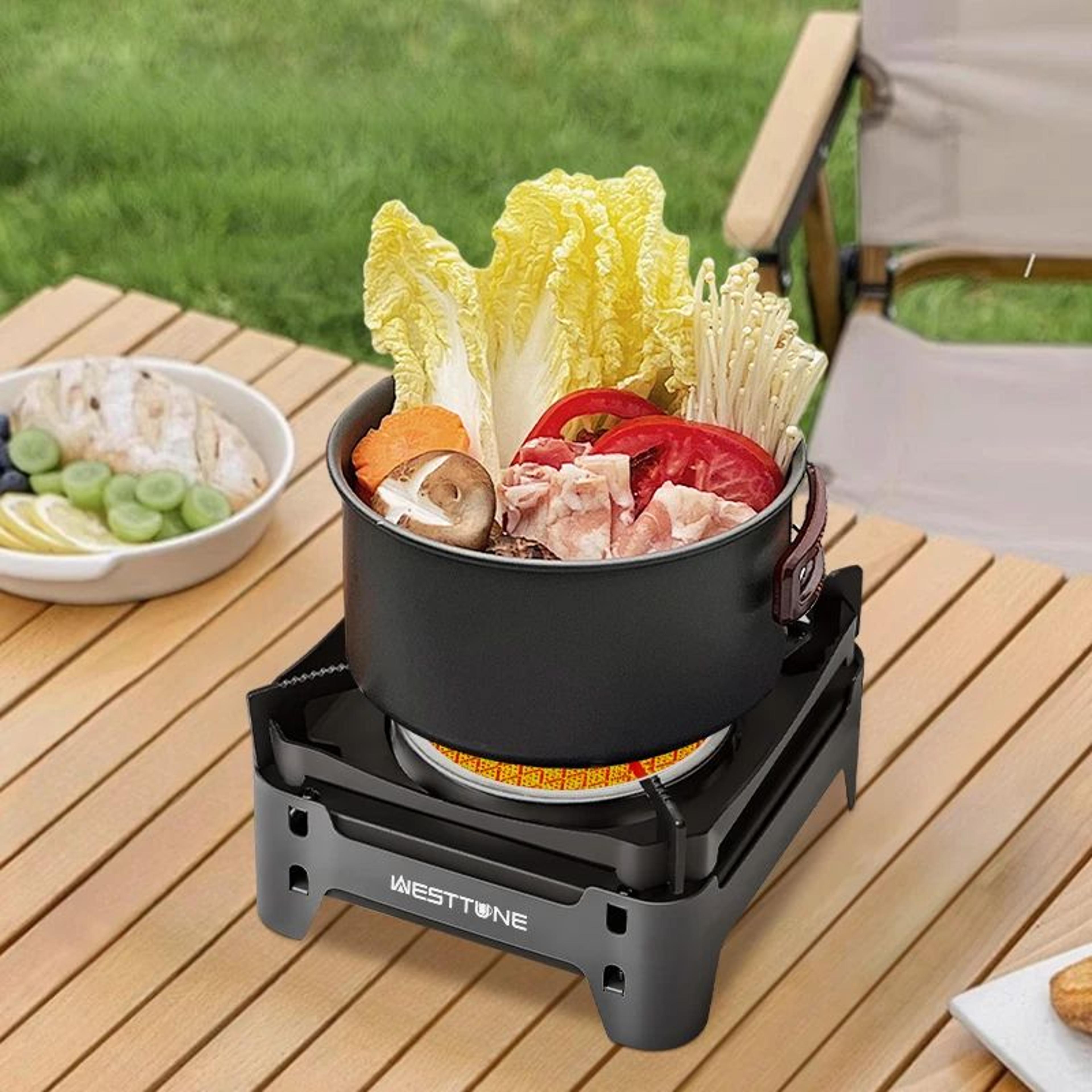 Westtune Camping Cooking Burner Portable 3600W Infrared Gas Stove With Electronic Ignition 3