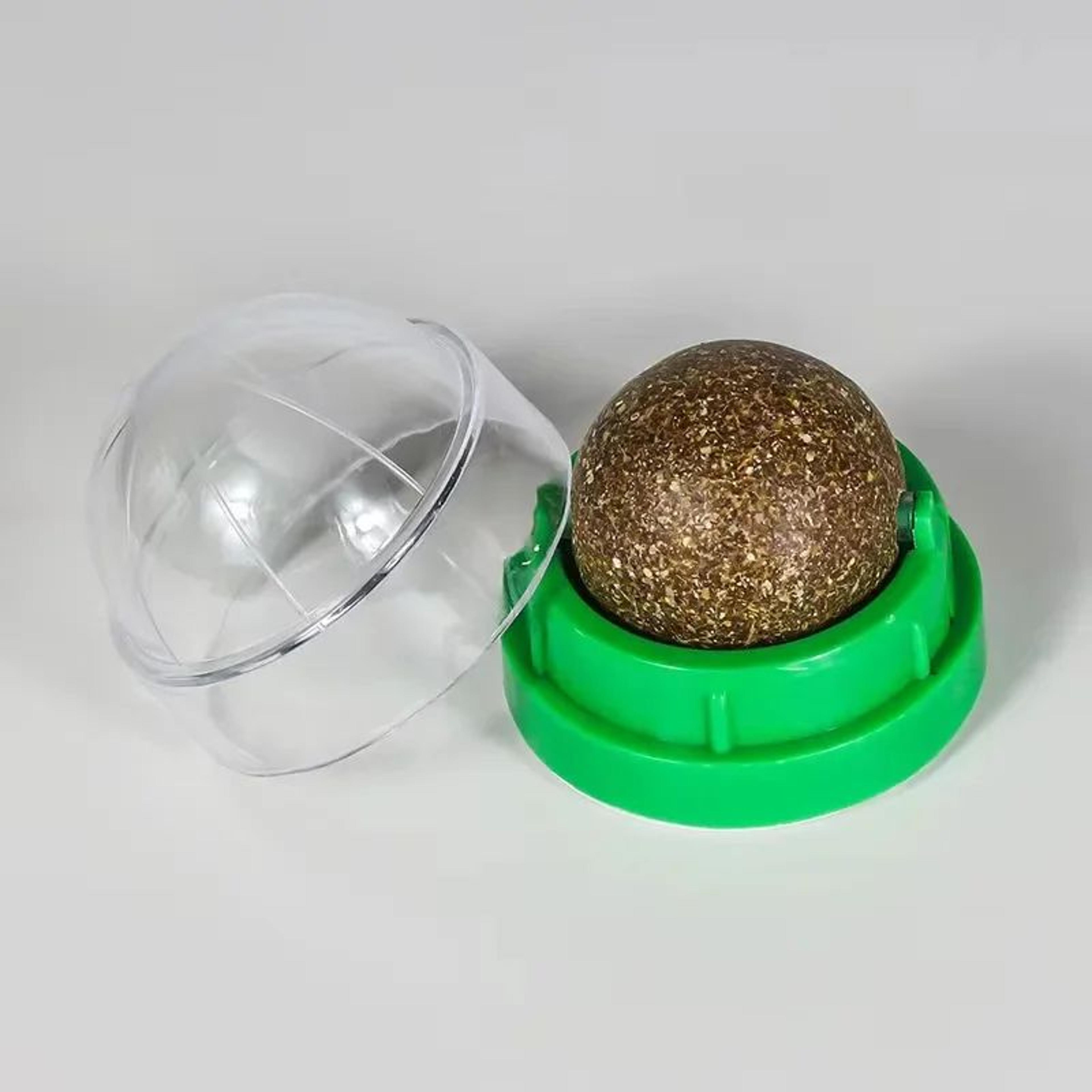 Catnip Wall Stick On Ball Toy Natural Cat Treat And Digestive Aid 7