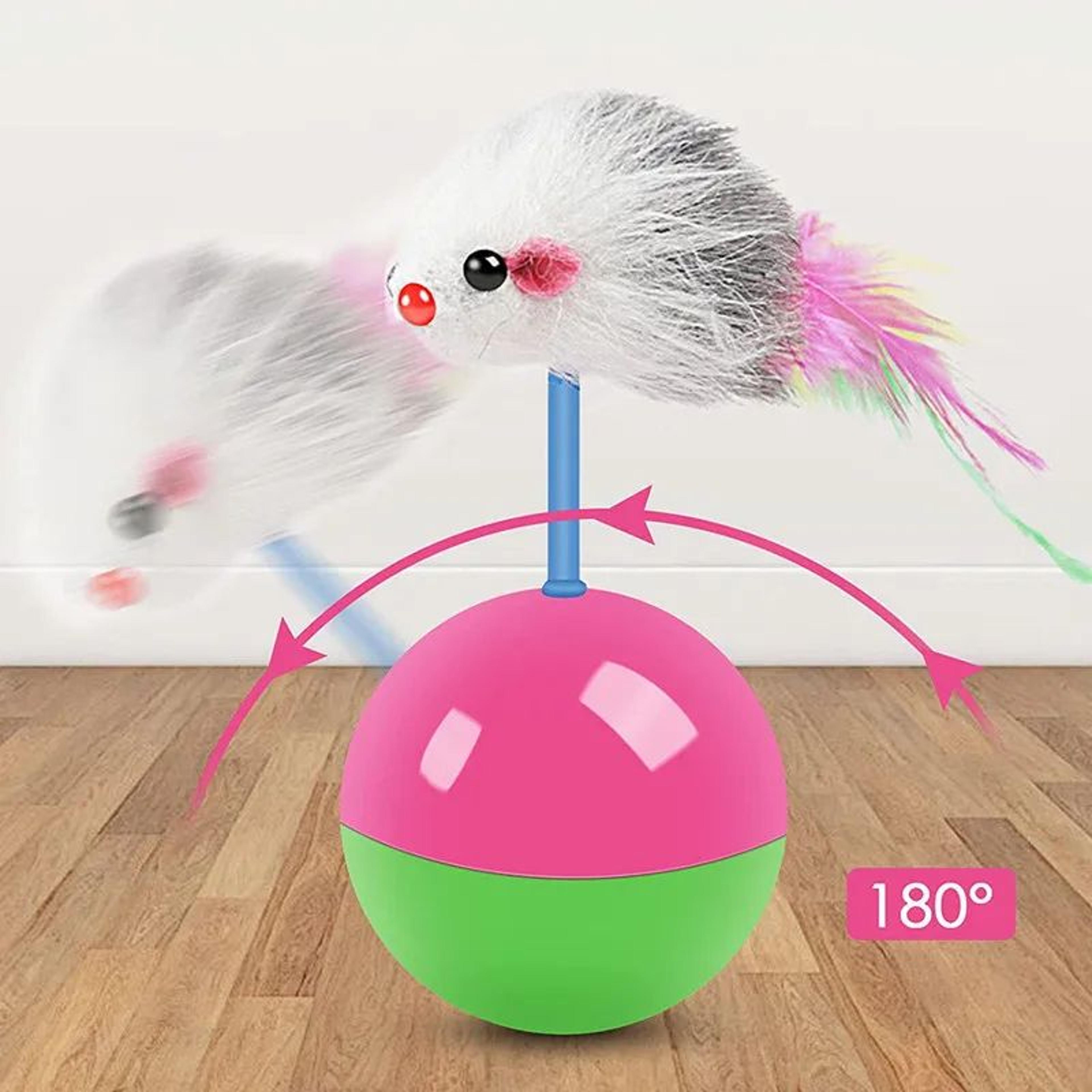 Interactive Cat Toy Set Mouse Tumbler And Teasing Toys For Cats And Small Pets 1