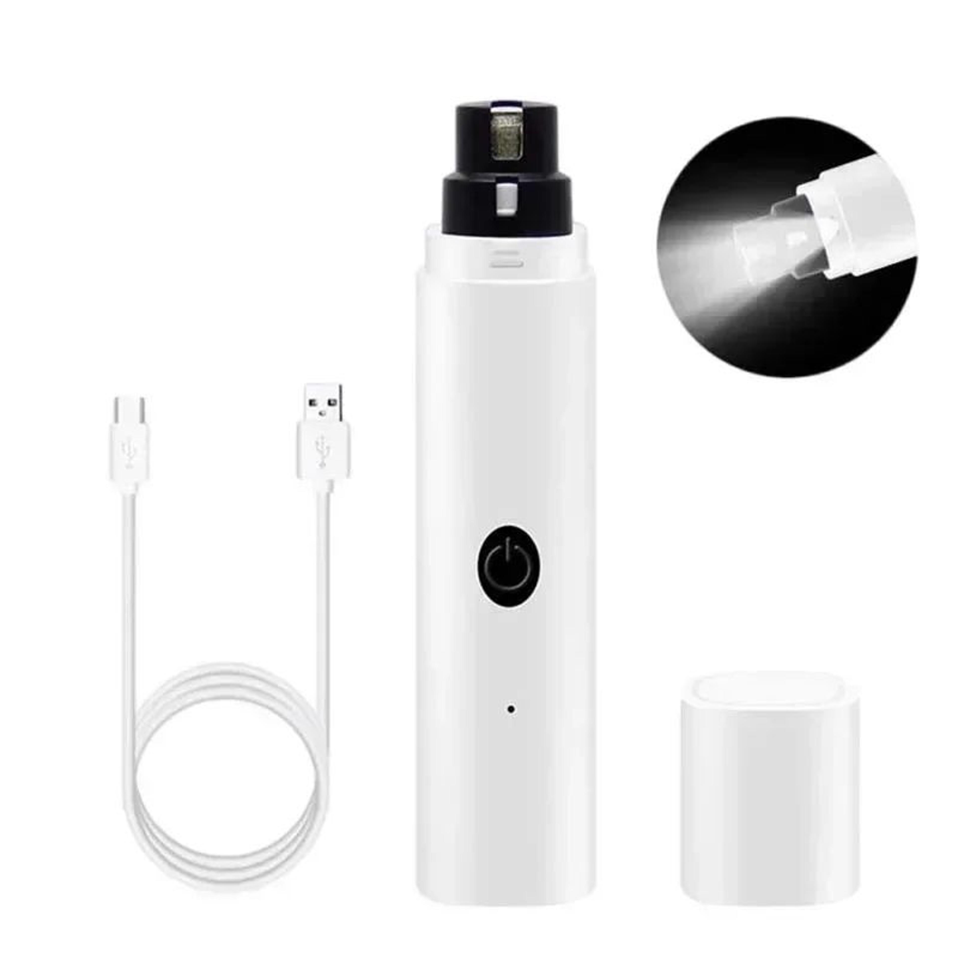 Electric Pet Nail Clippers Rechargeable Nail Grinder With LED Light For Dogs And Cats 5
