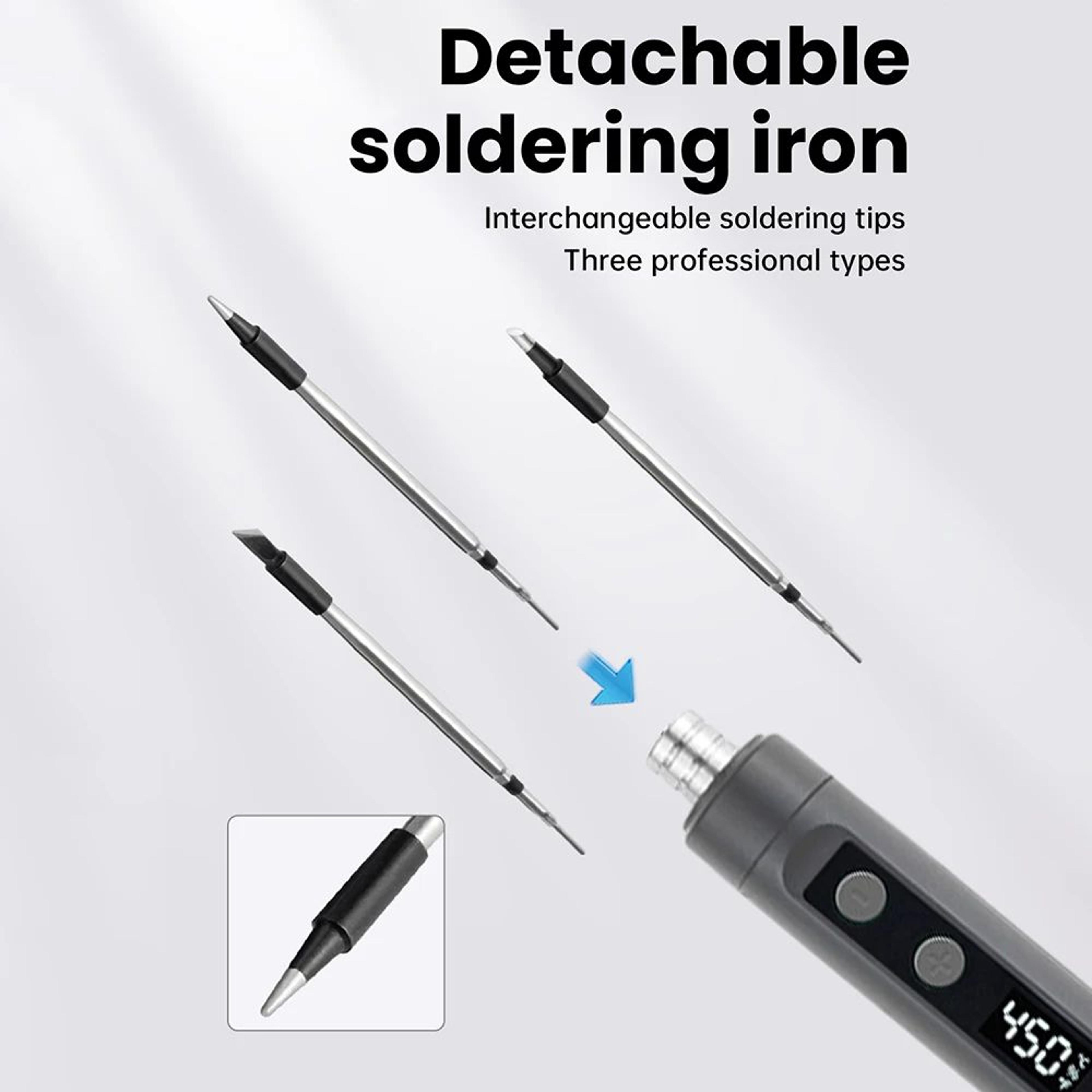 5V 15W USB Intelligent Electric Soldering Iron With Adjustable Temperature  Fast Heating Portable W 1