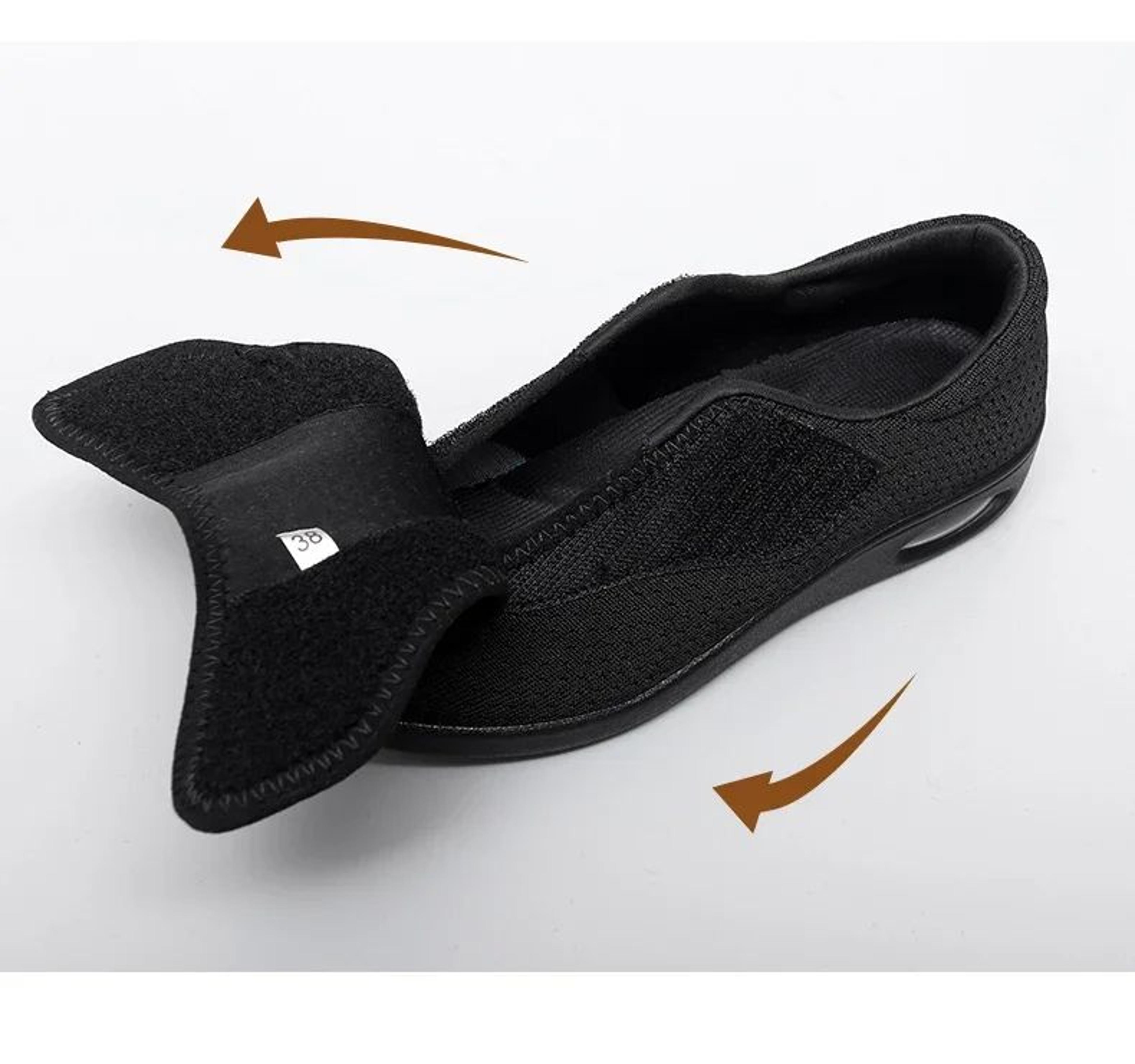 Casual Orthopedic WideFit Walking Shoes  Soft Adjustable Comfort Shoes For Swollen Feet  Diabetic S