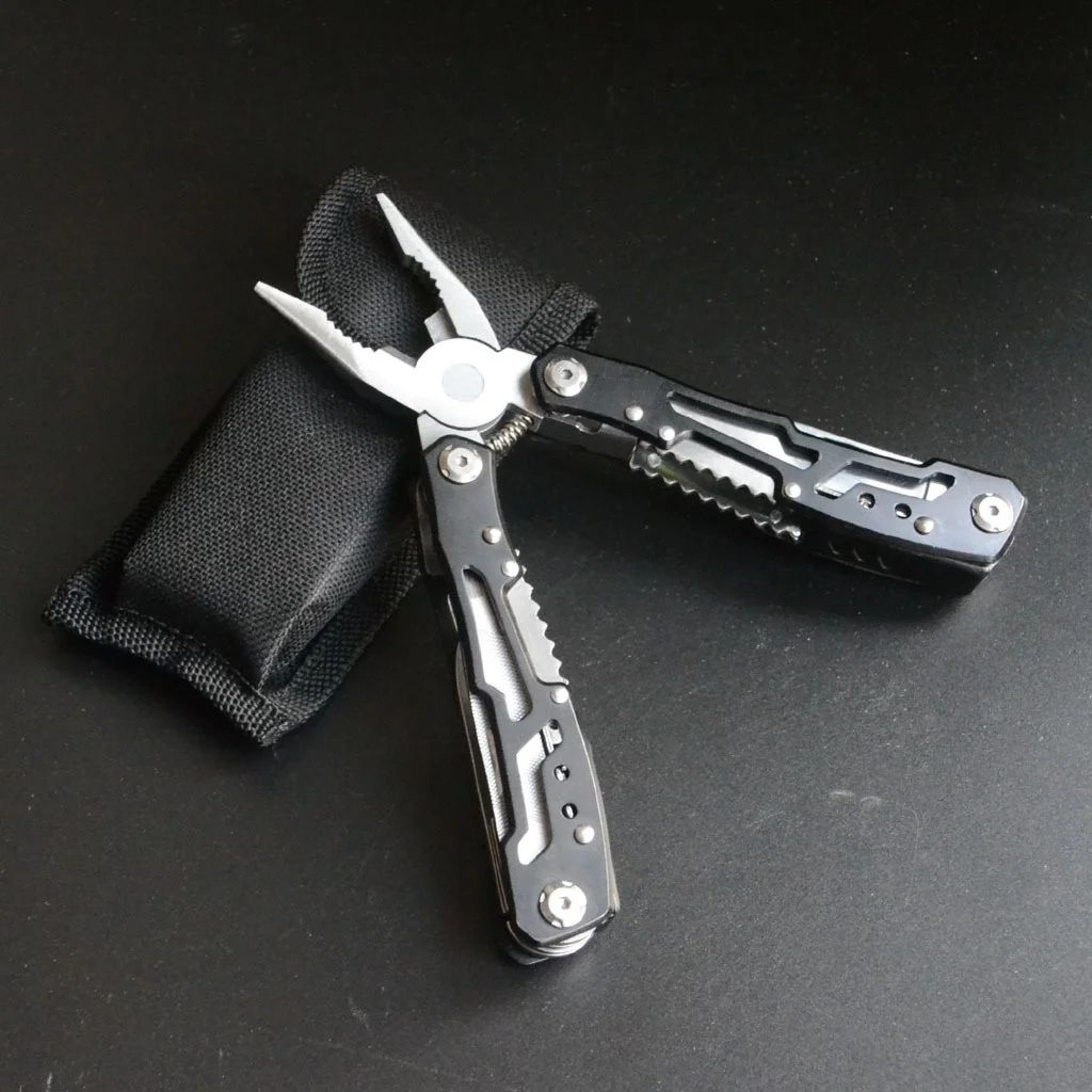 15in1 MultiTool Folding Pliers  Creative Outdoor Camping Survival Tool With Nylon Carry Bag 14