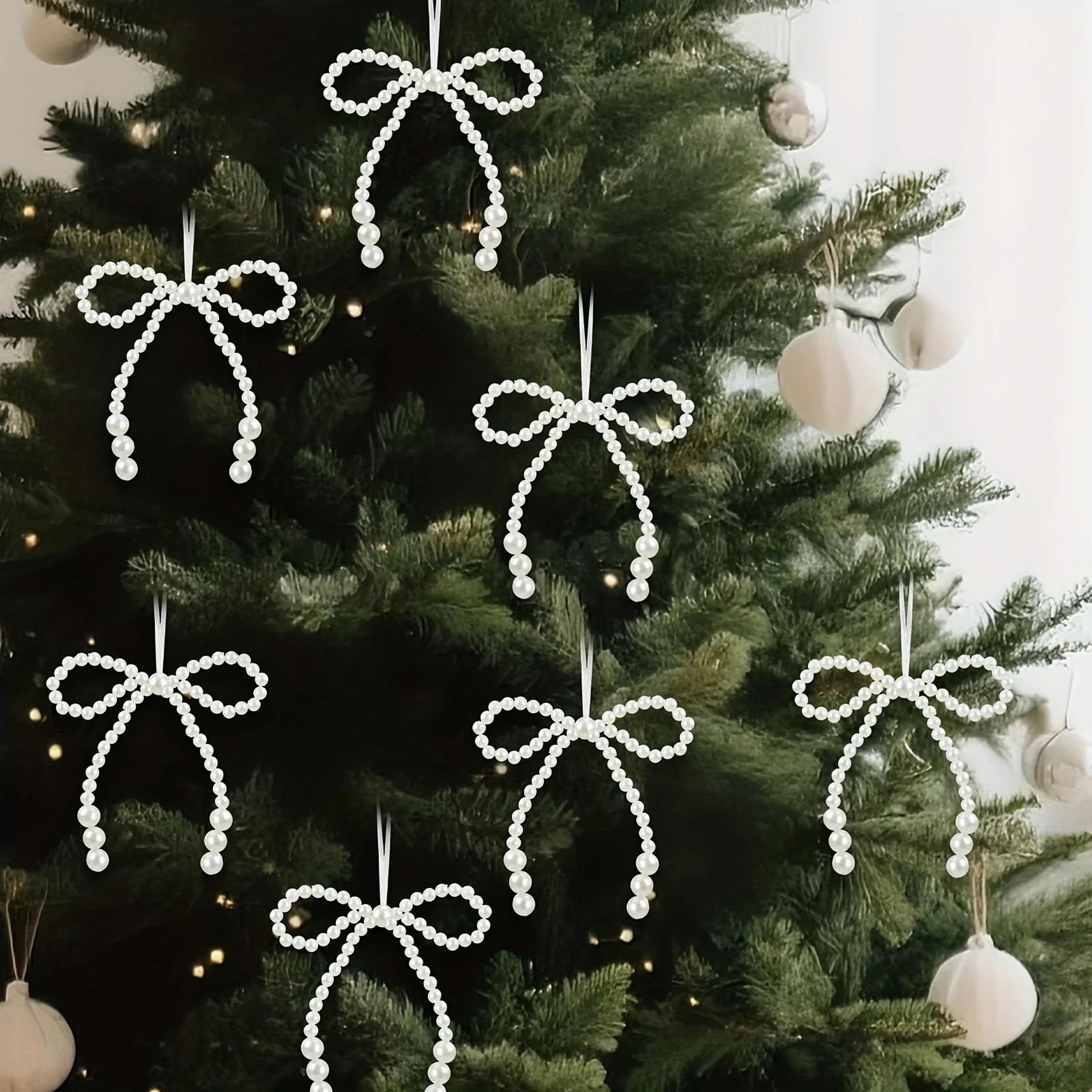 12Piece Elegant Christmas Tree Bow Set  Twist Tie Bows For Wreaths Gift Wrapping  Holiday Decoratio 1