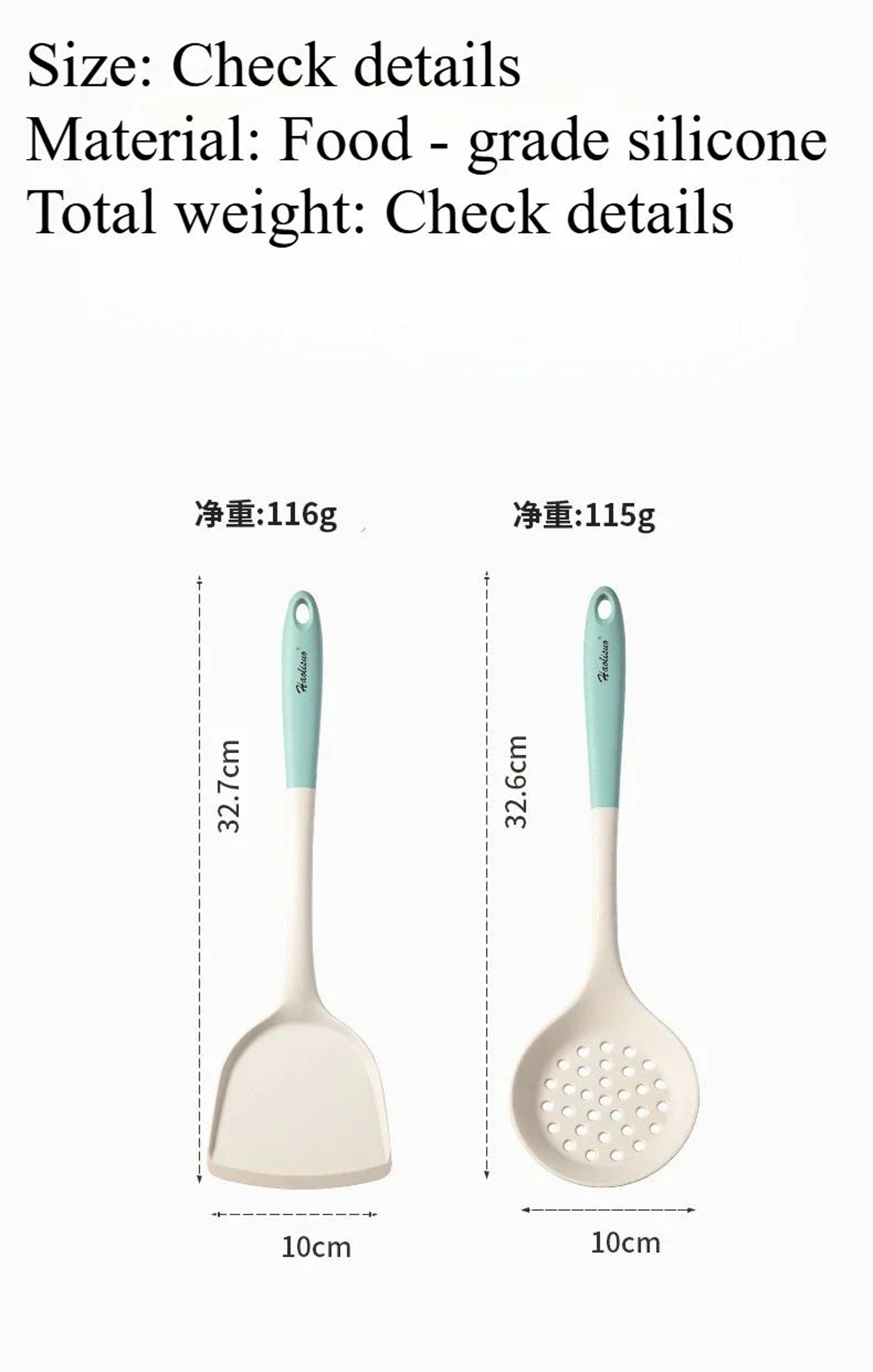 Modern Silicone Handle Kitchenware Spatula  Colander  Minimalist NonStick Cooking  Baking Tools 6