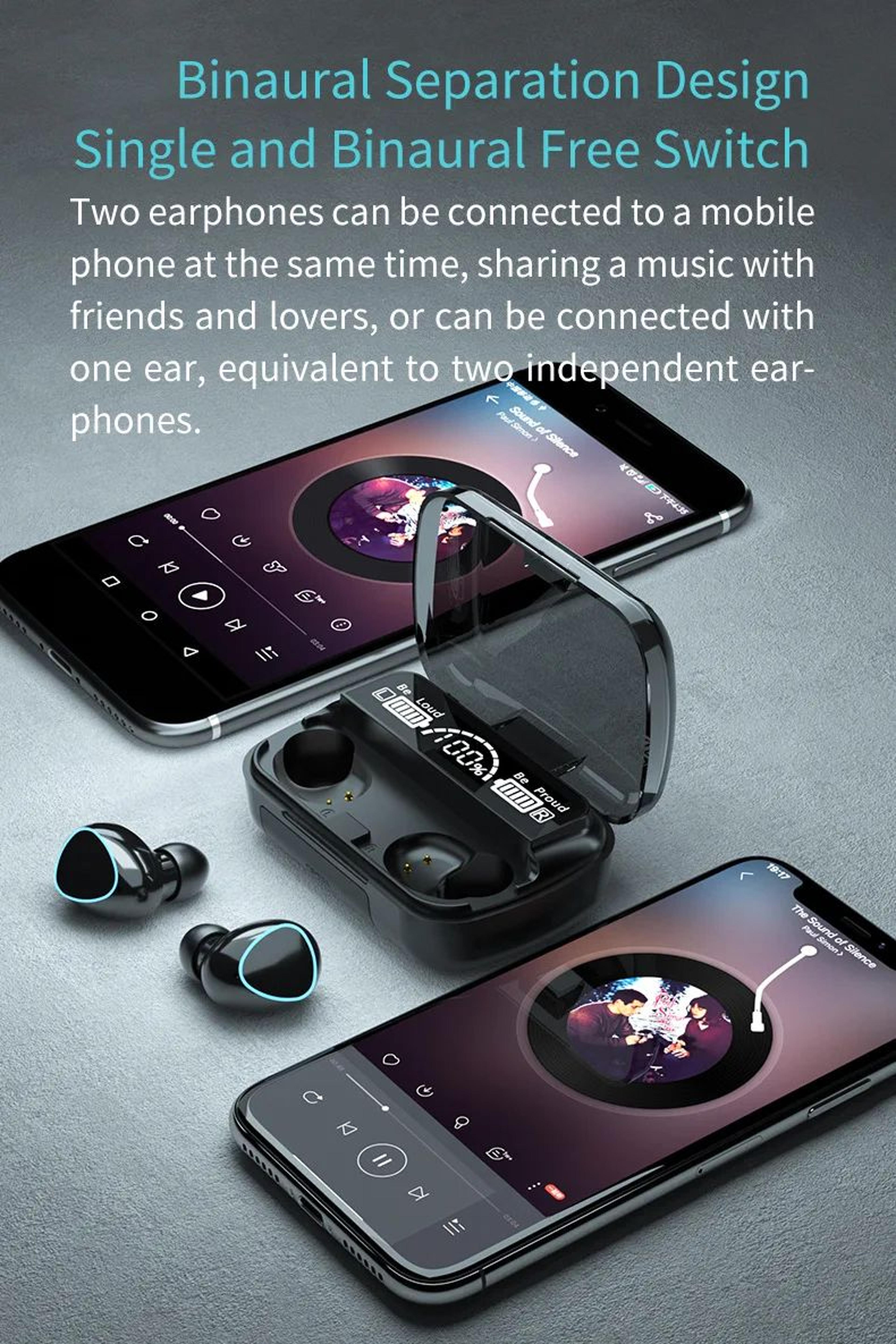 M10 Wireless Earbuds HighQuality BT Headset With Perfect Sound Sports Gaming Earphones  BuiltIn Pow 16