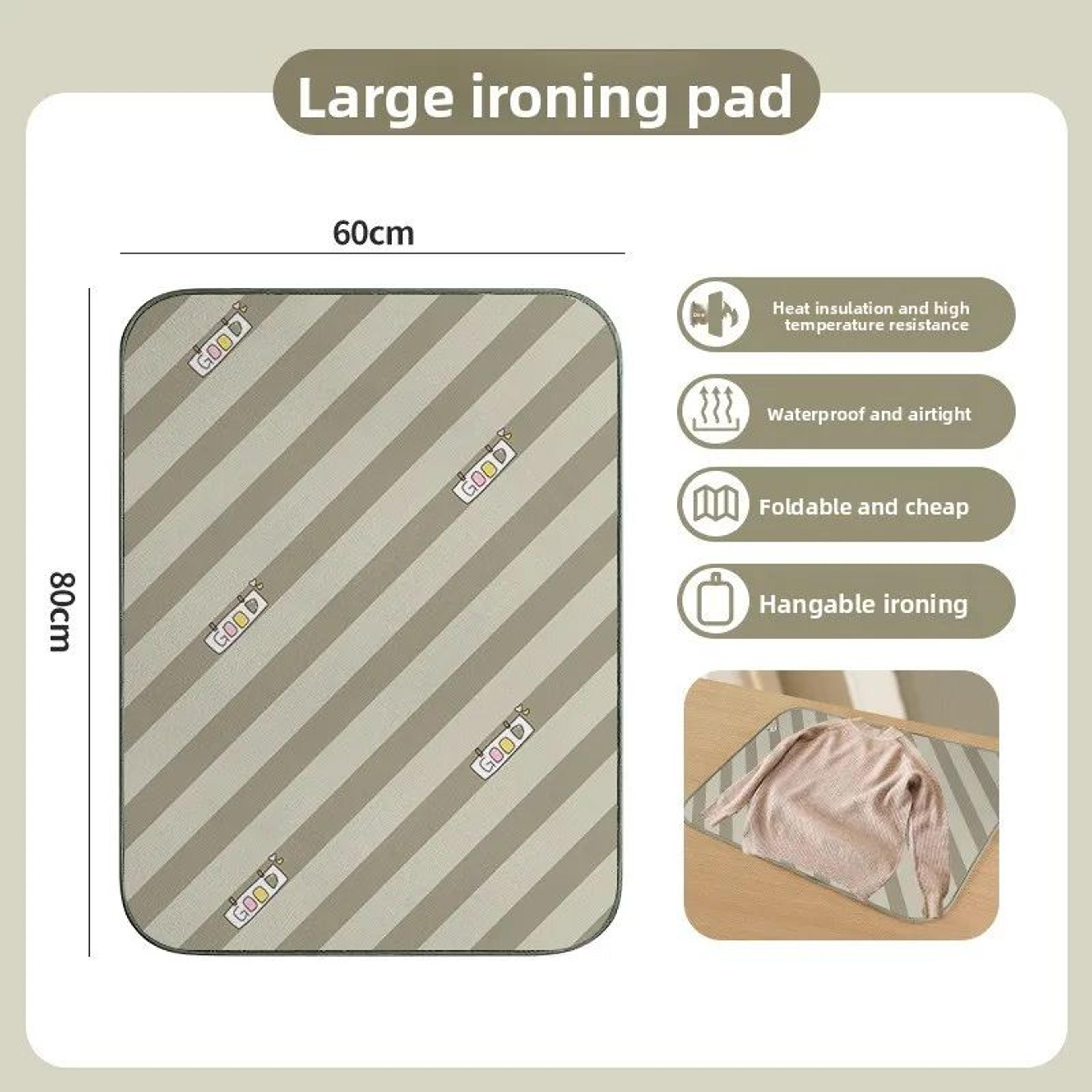 Foldable Ironing Pad With Heat Resistant Gloves 8