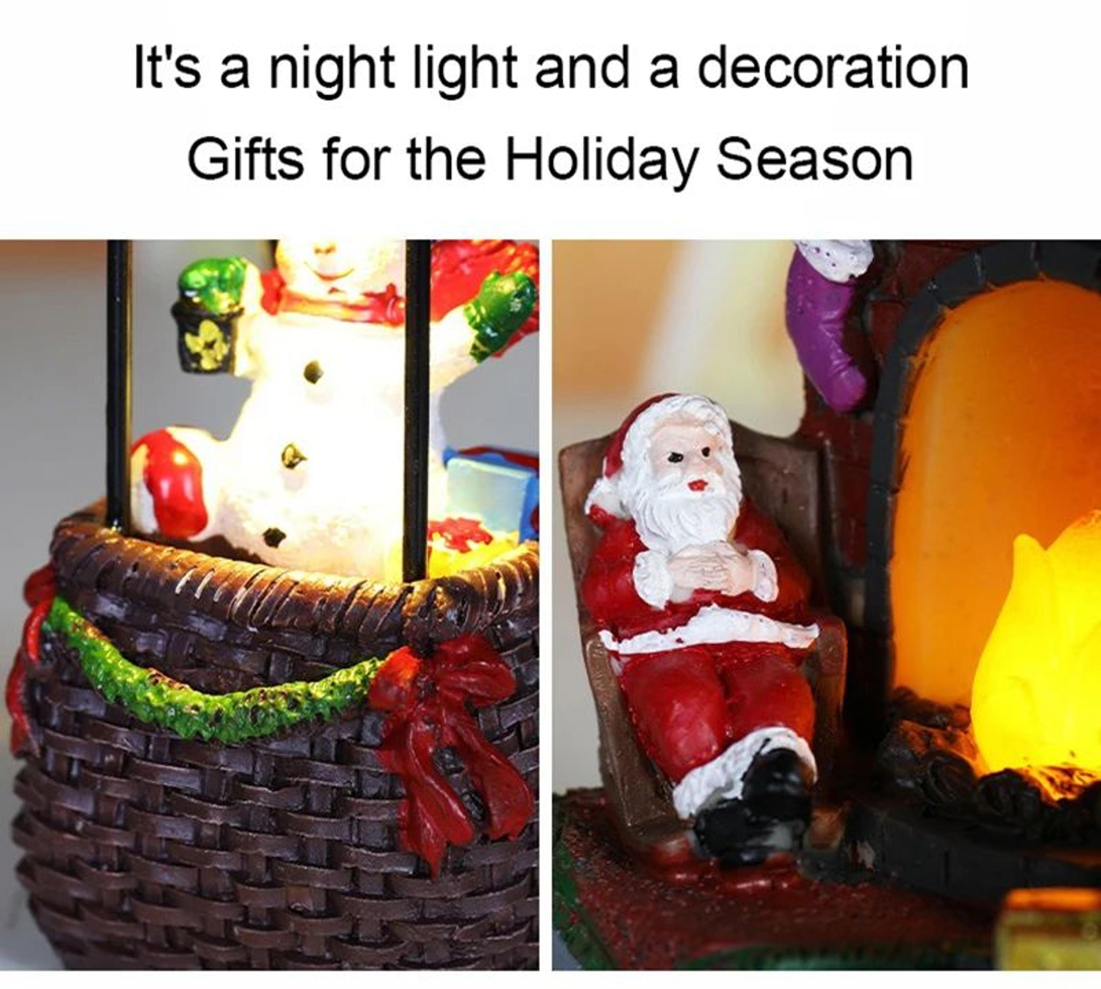 Christmas LED Glowing Ornament Figurine 6