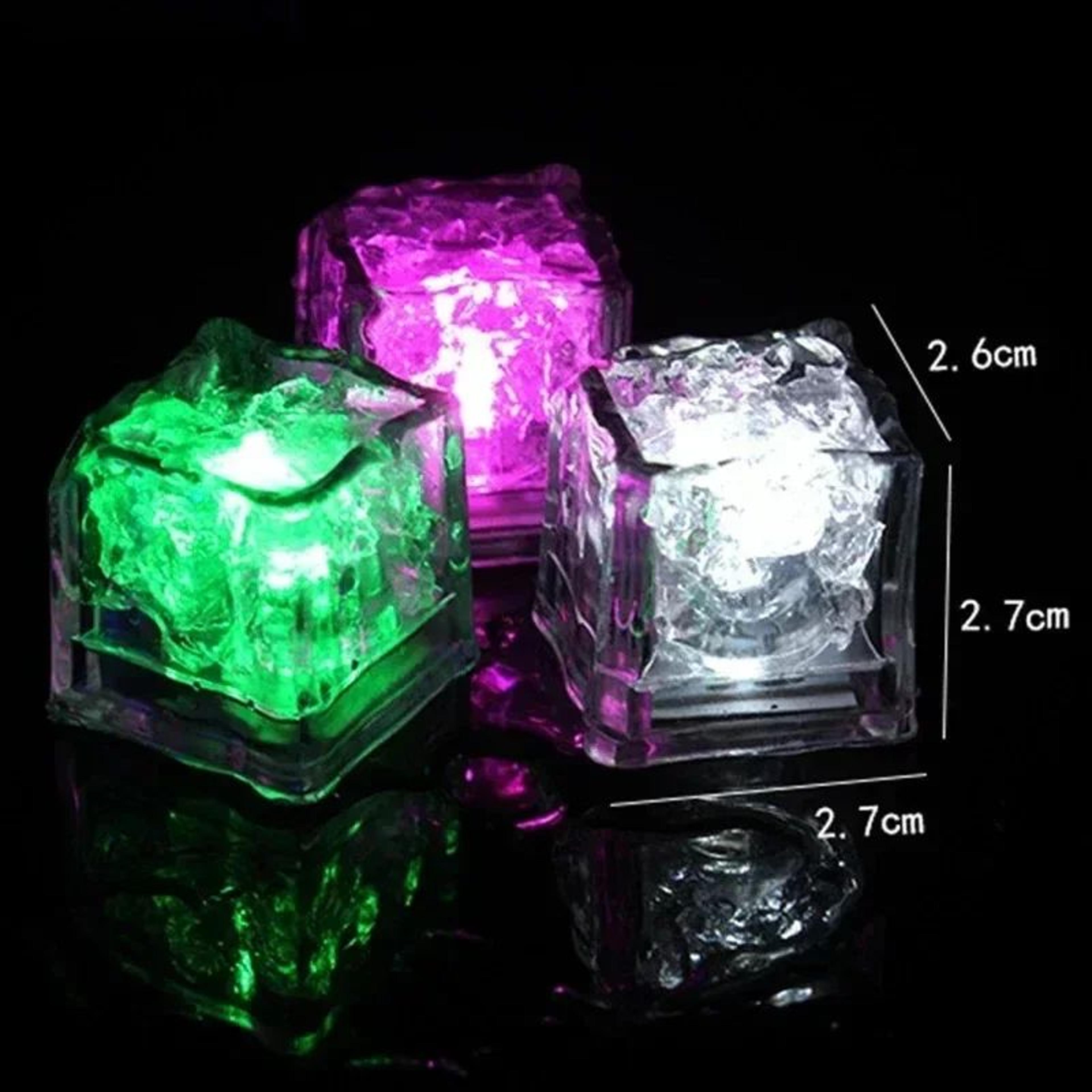 LED Color Changing Luminous Ice Cubes Set 4