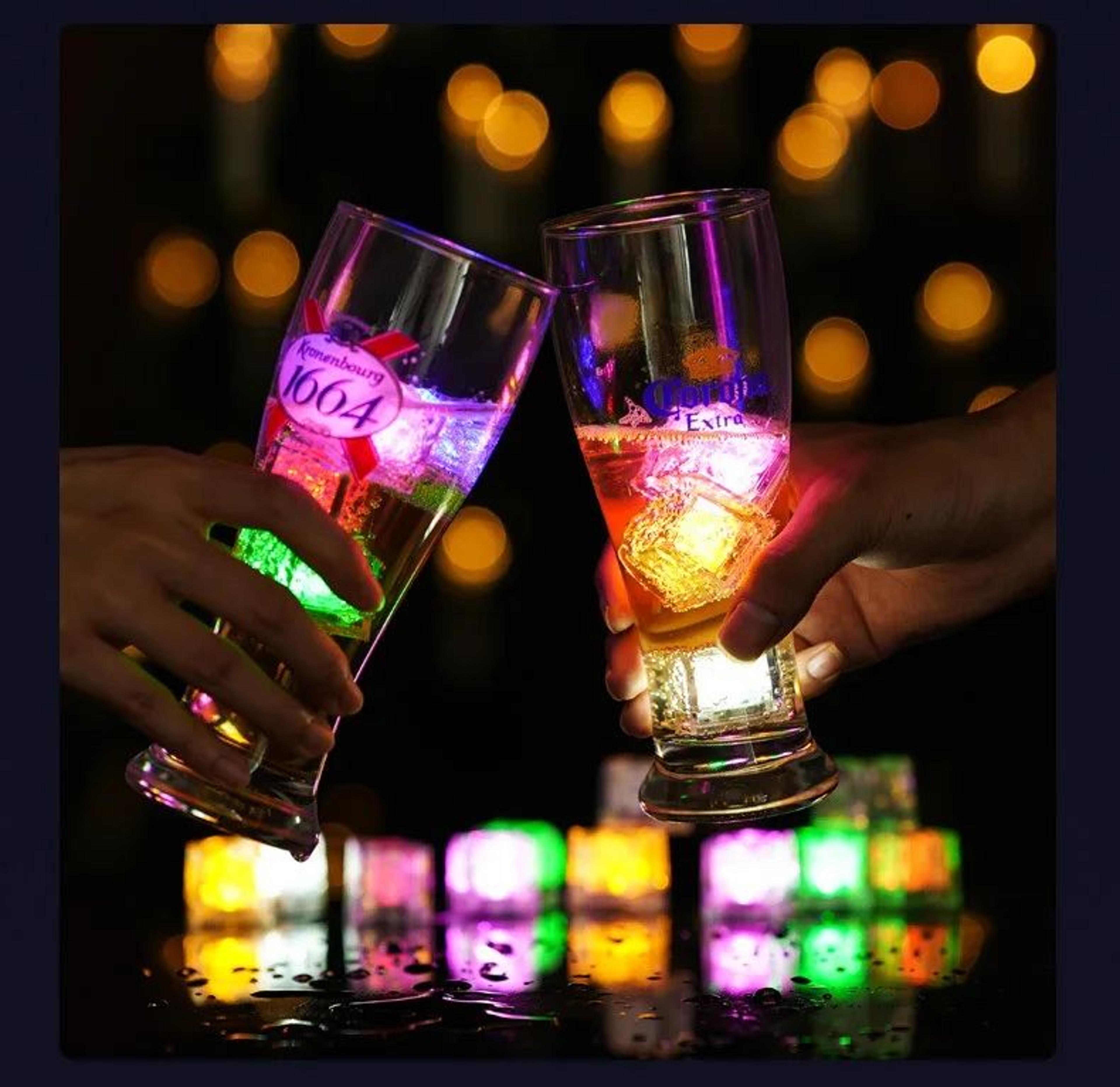 LED Color Changing Luminous Ice Cubes Set 13