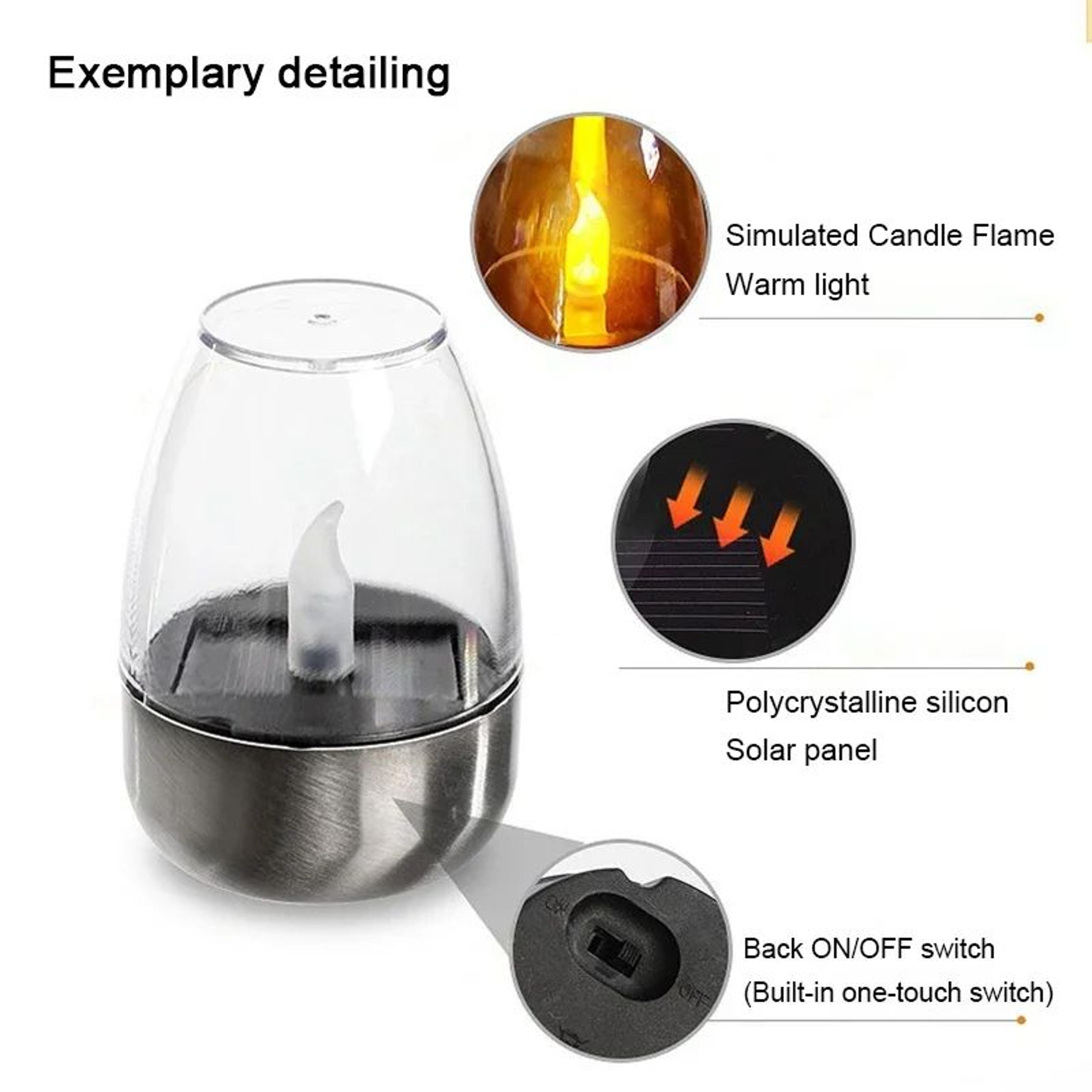 Solar LED Flameless Candle Light 4