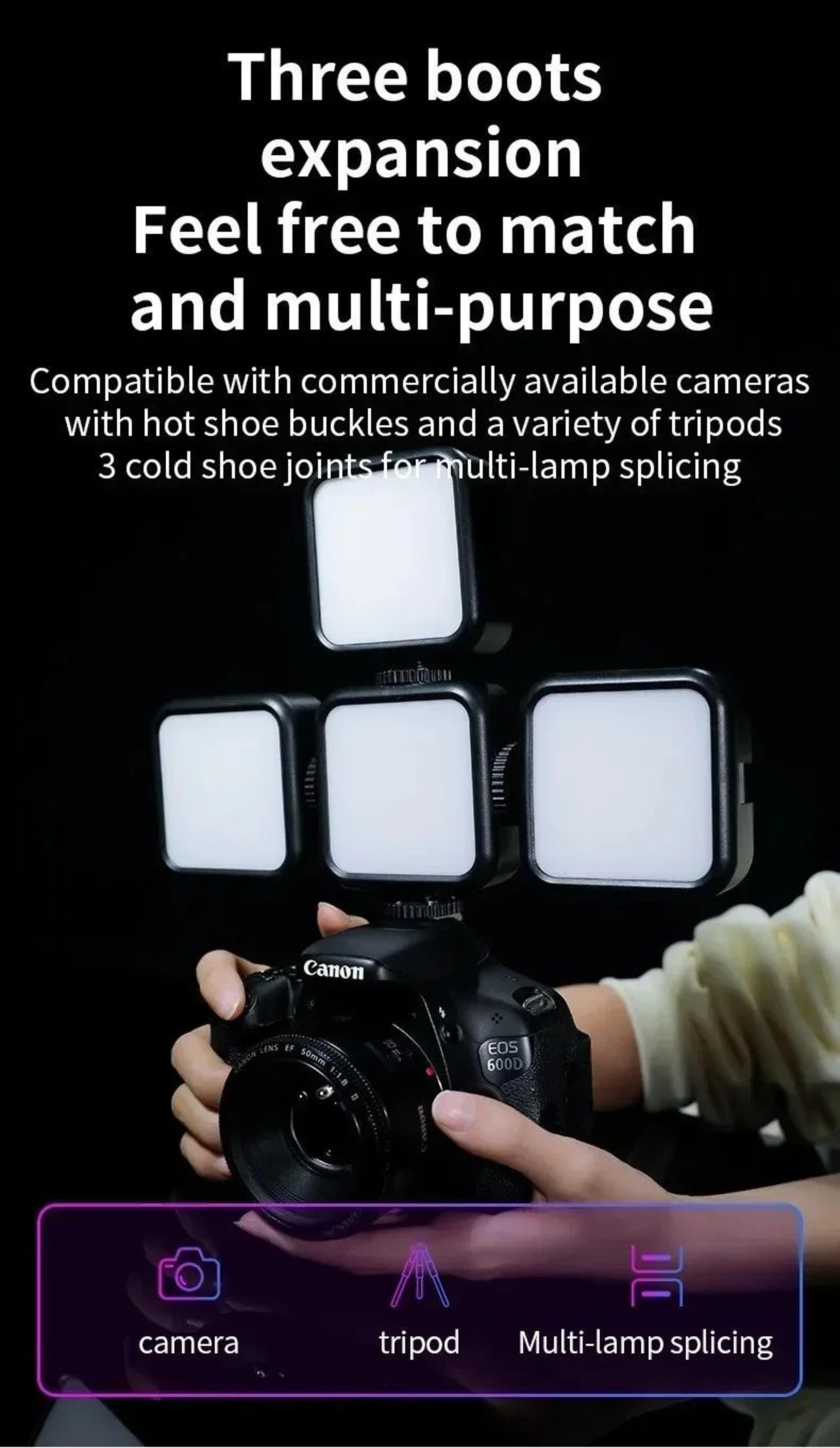 Portable Clip On LED Fill Light 13