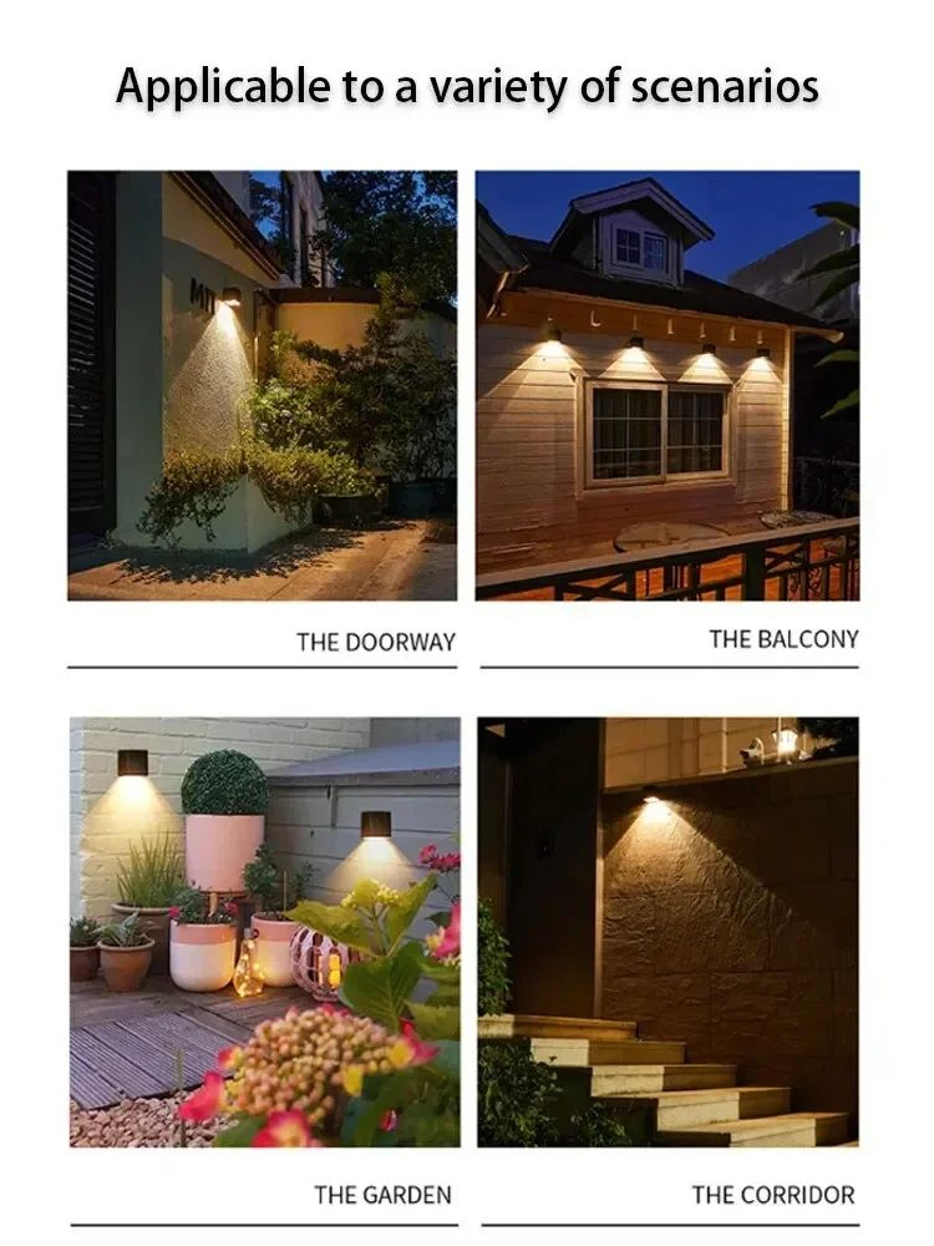 Modern Solar Square Wall LED Light 6