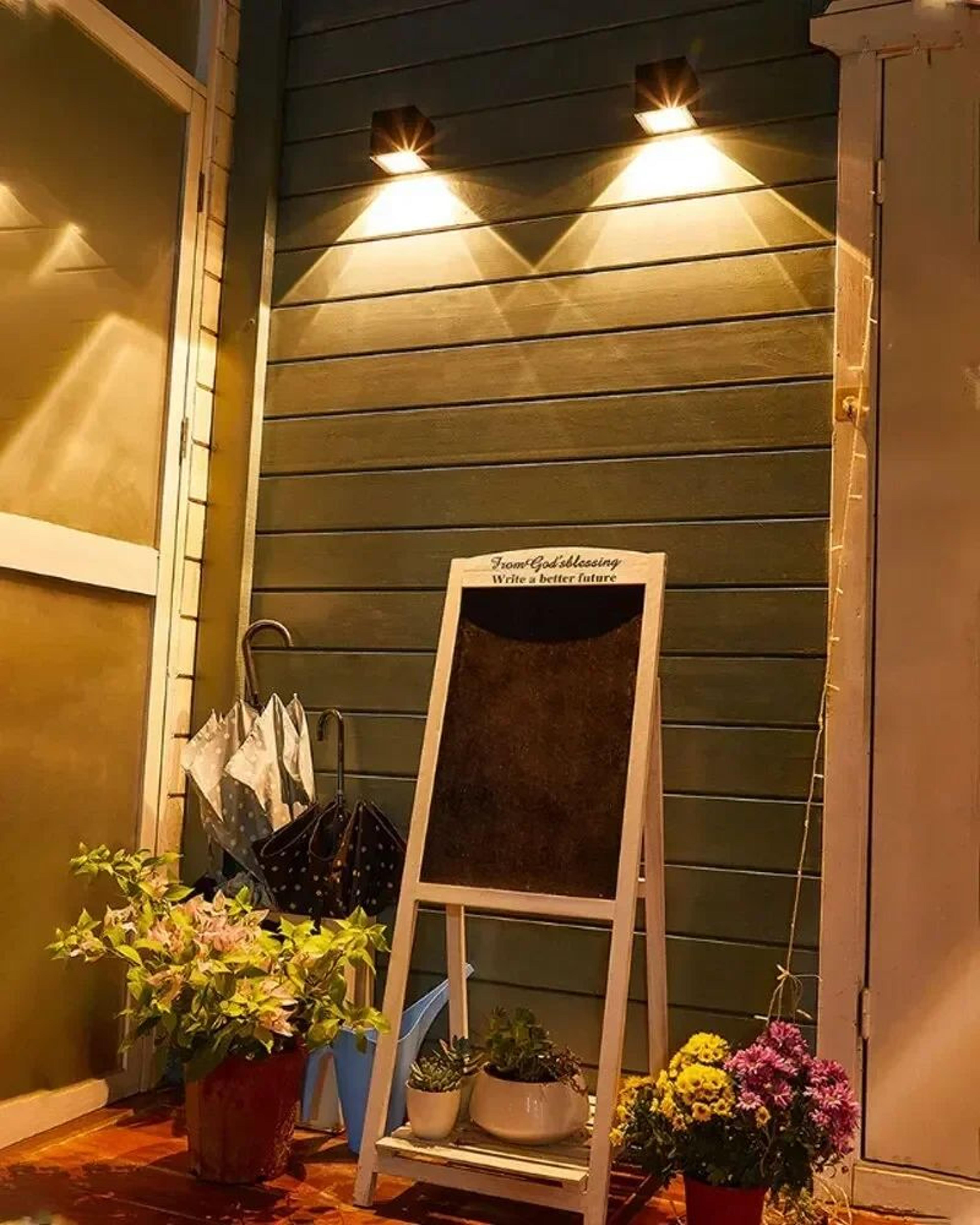 Modern Solar Square Wall LED Light 17