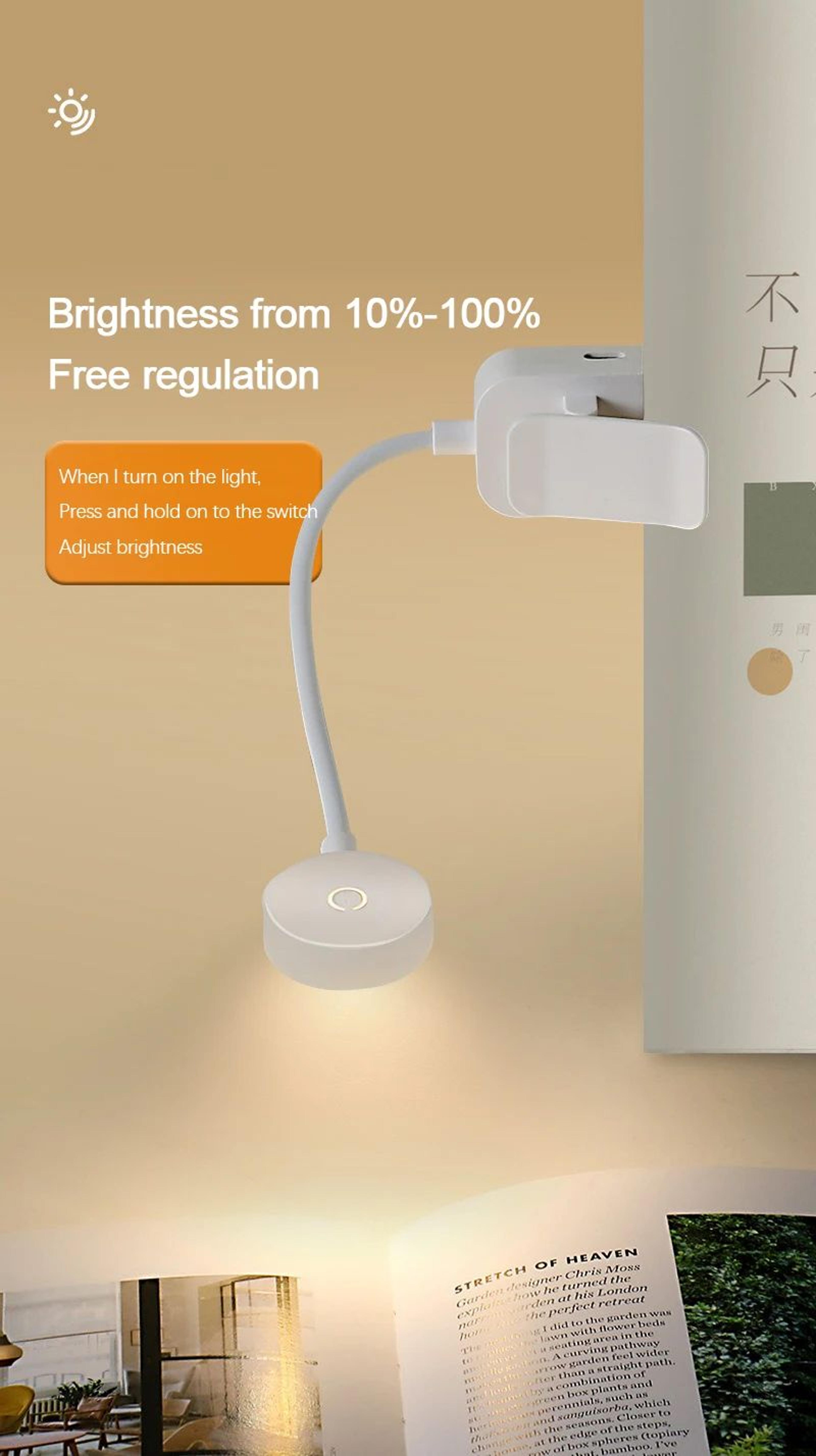 Mini Clip LED Reading Table Lamp 7