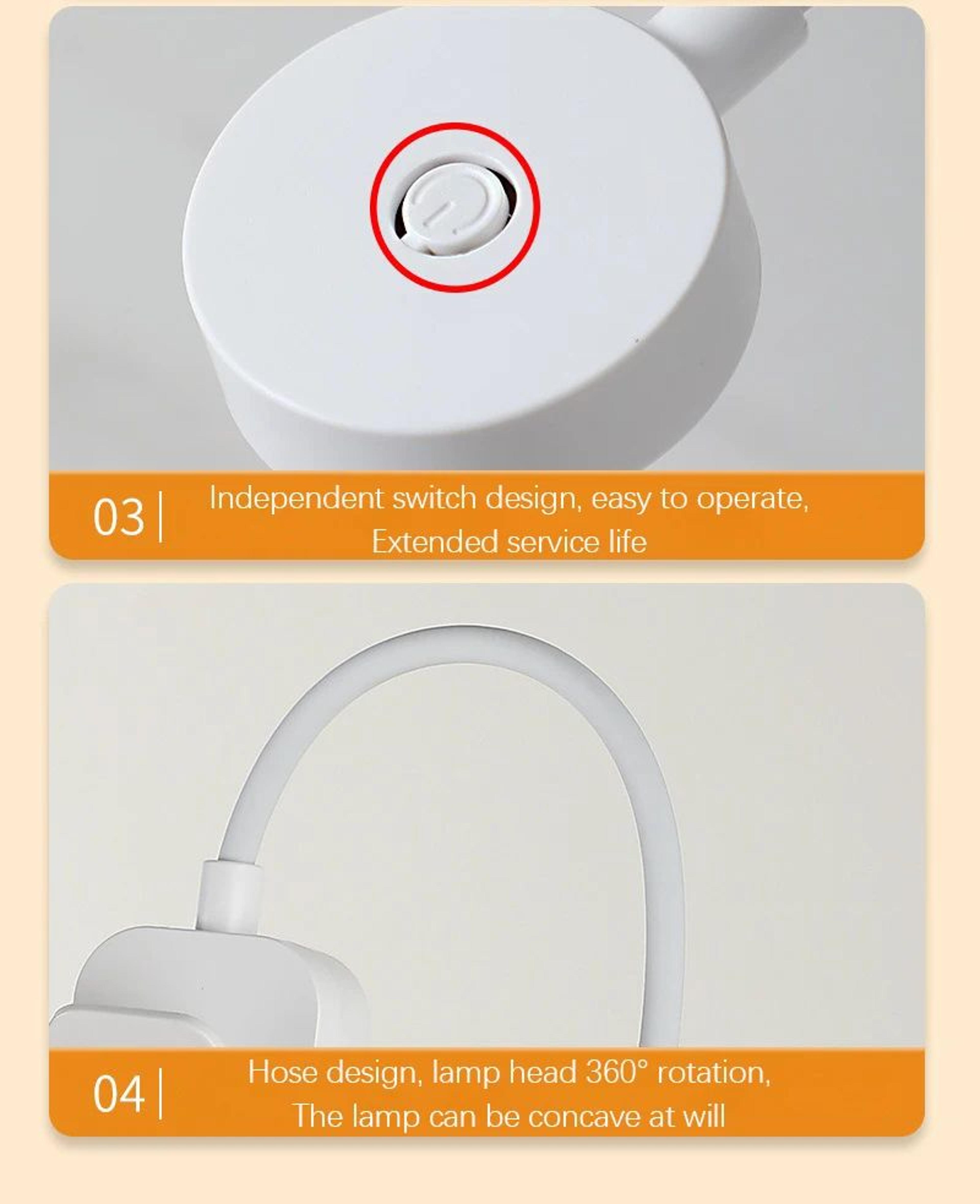 Mini Clip LED Reading Table Lamp 13