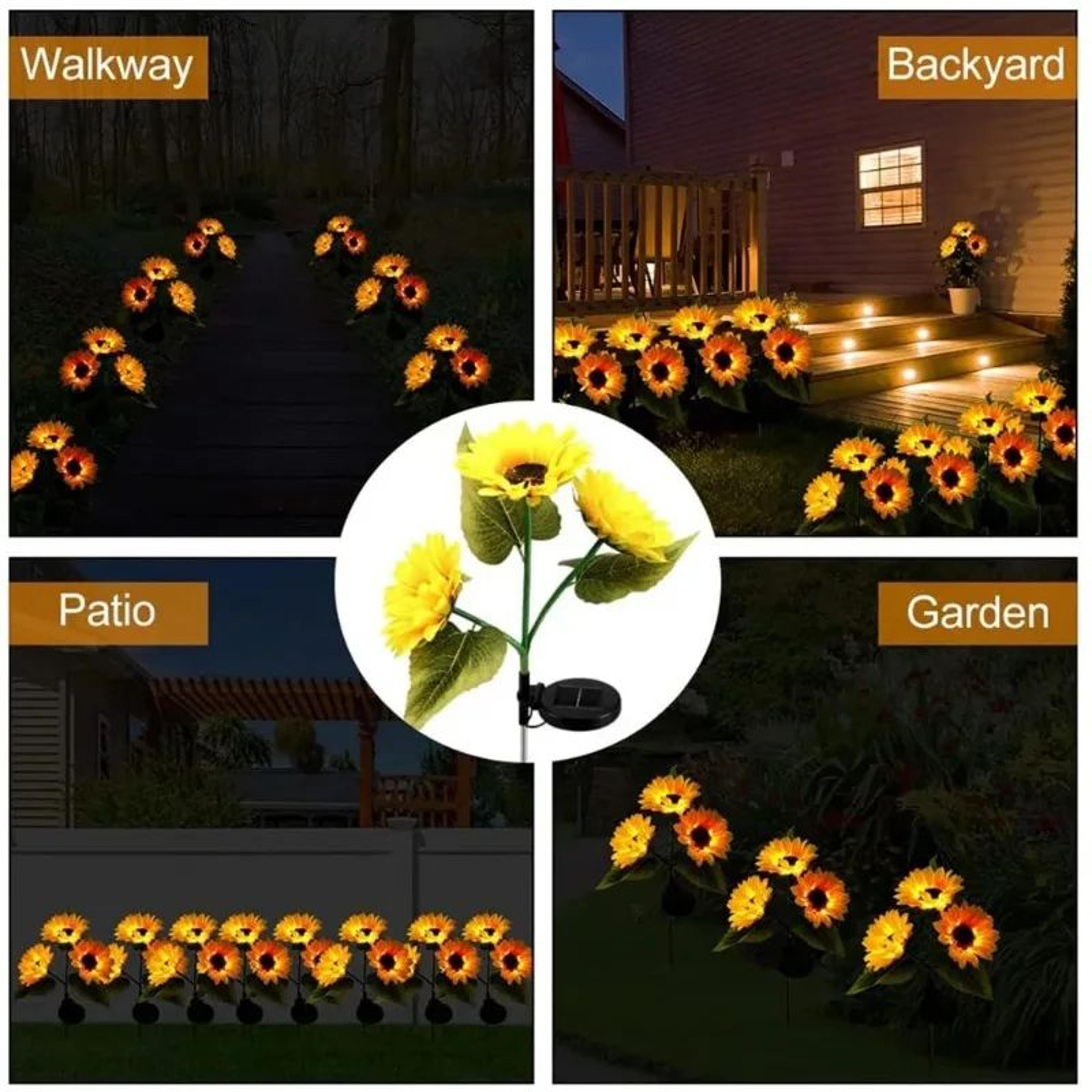Solar Sunflower LED Garden Light 4