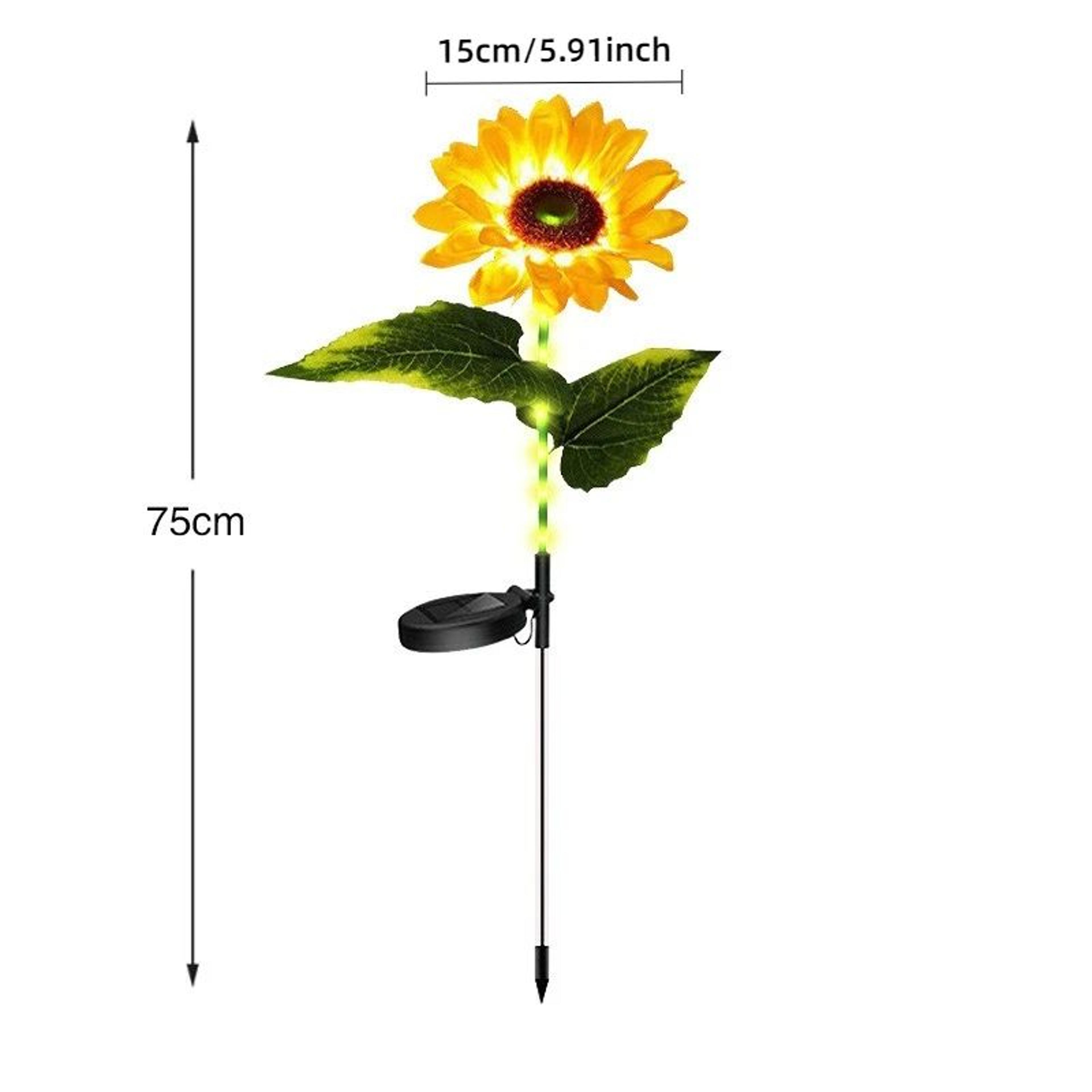 Solar Sunflower LED Garden Light 6