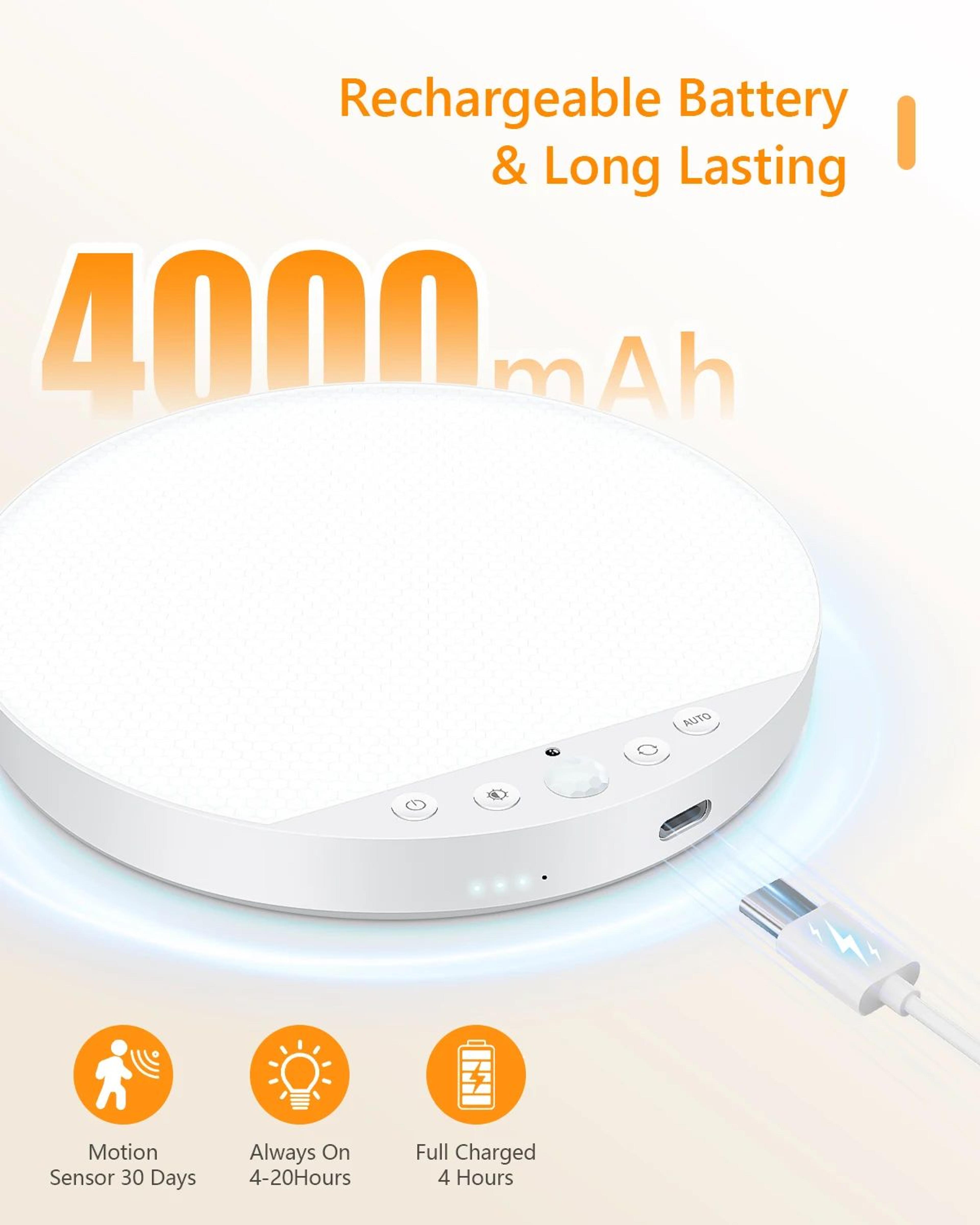 Rechargeable Motion Sensor Ceiling Light 6