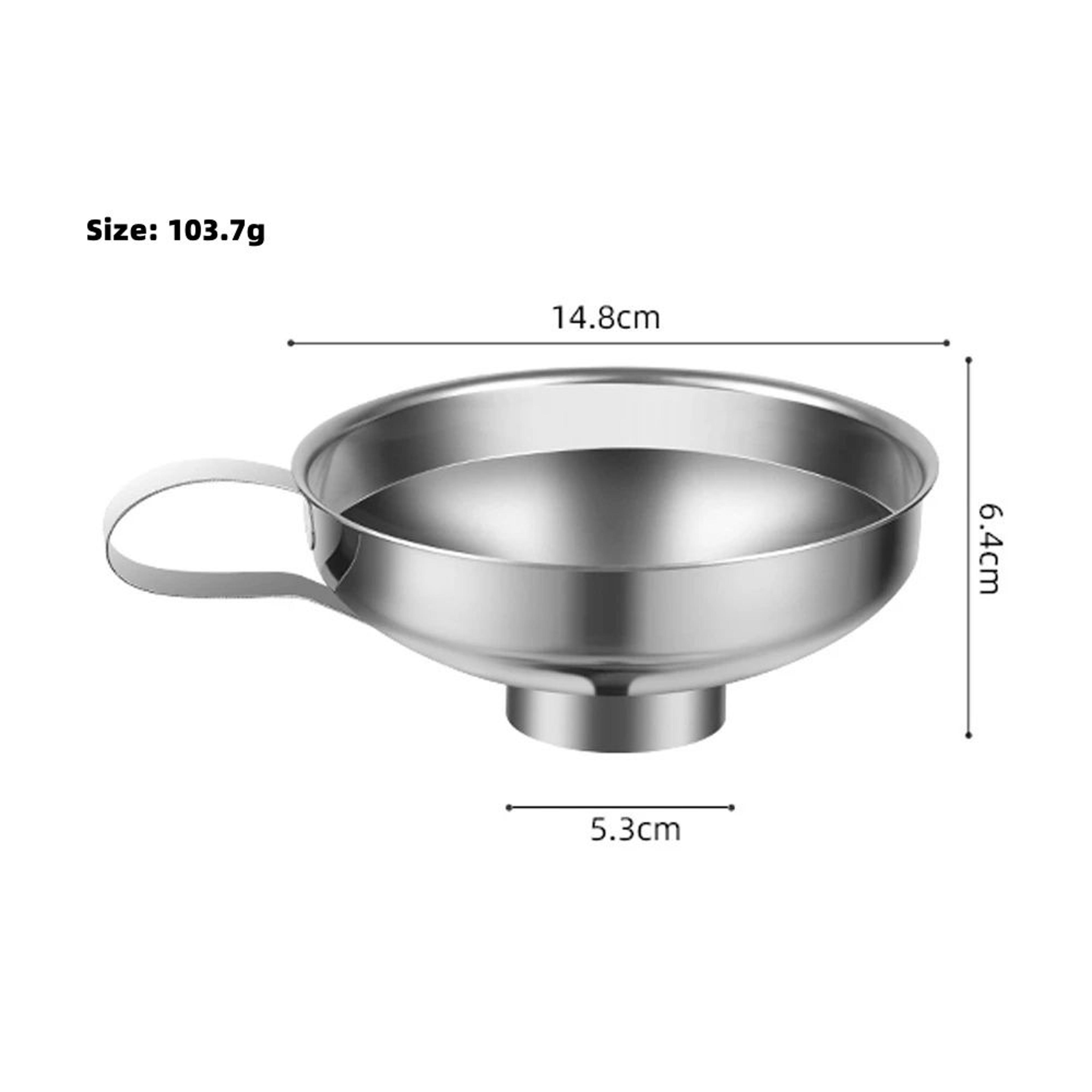 Stainless Steel Wide Mouth Canning Funnel 2