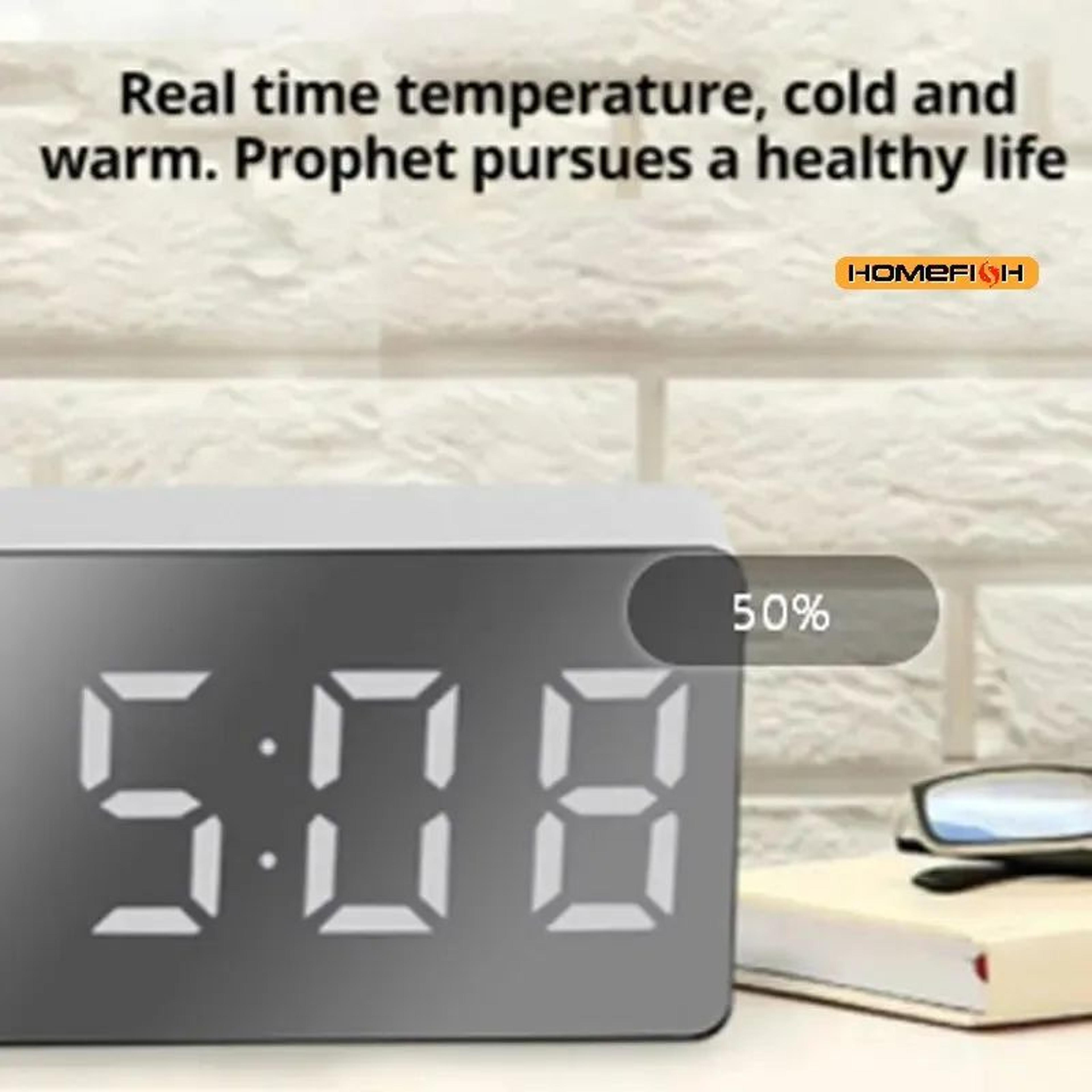 LED Mirror Desk Alarm Clock 3