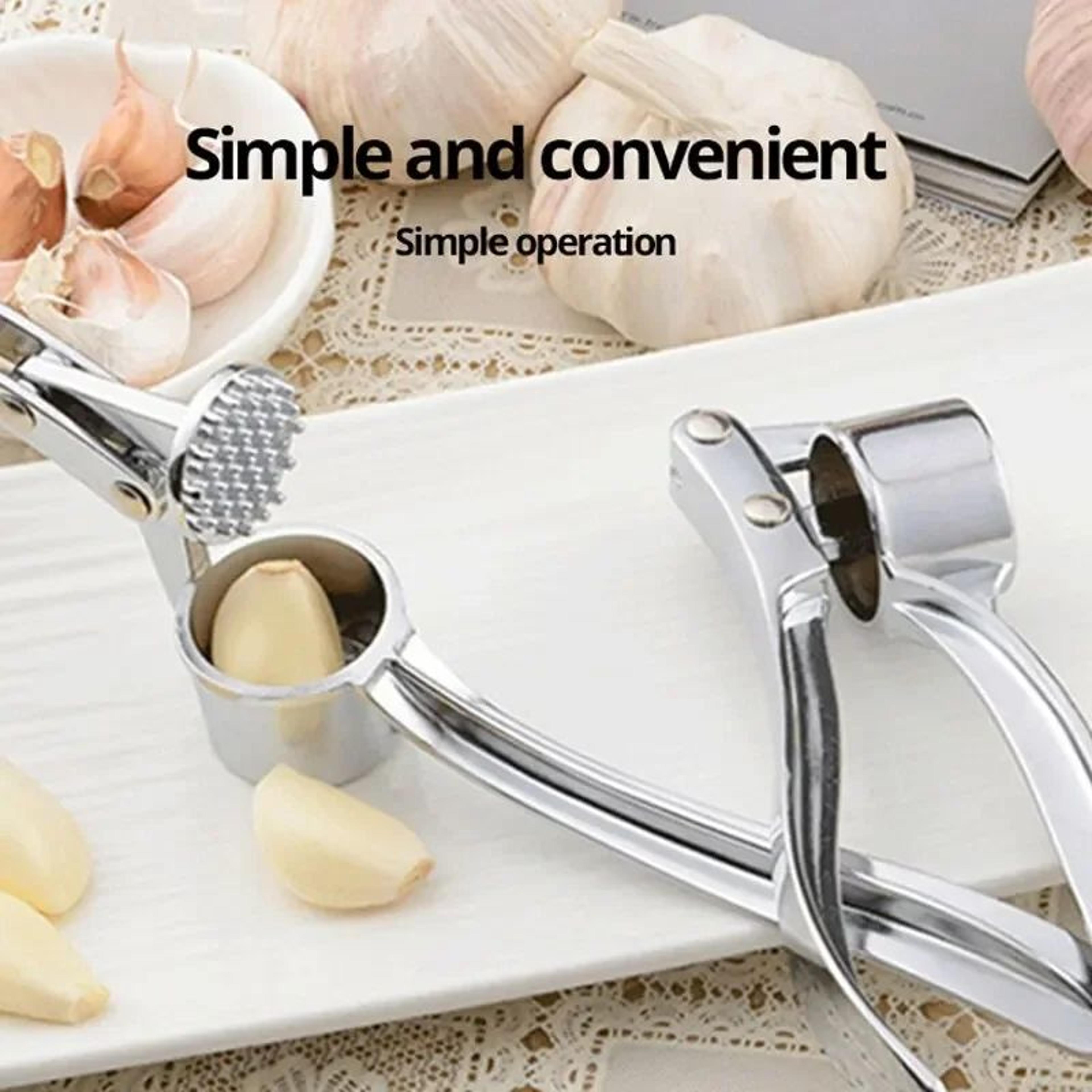 Stainless Steel Garlic Masher And Ginger Press 3
