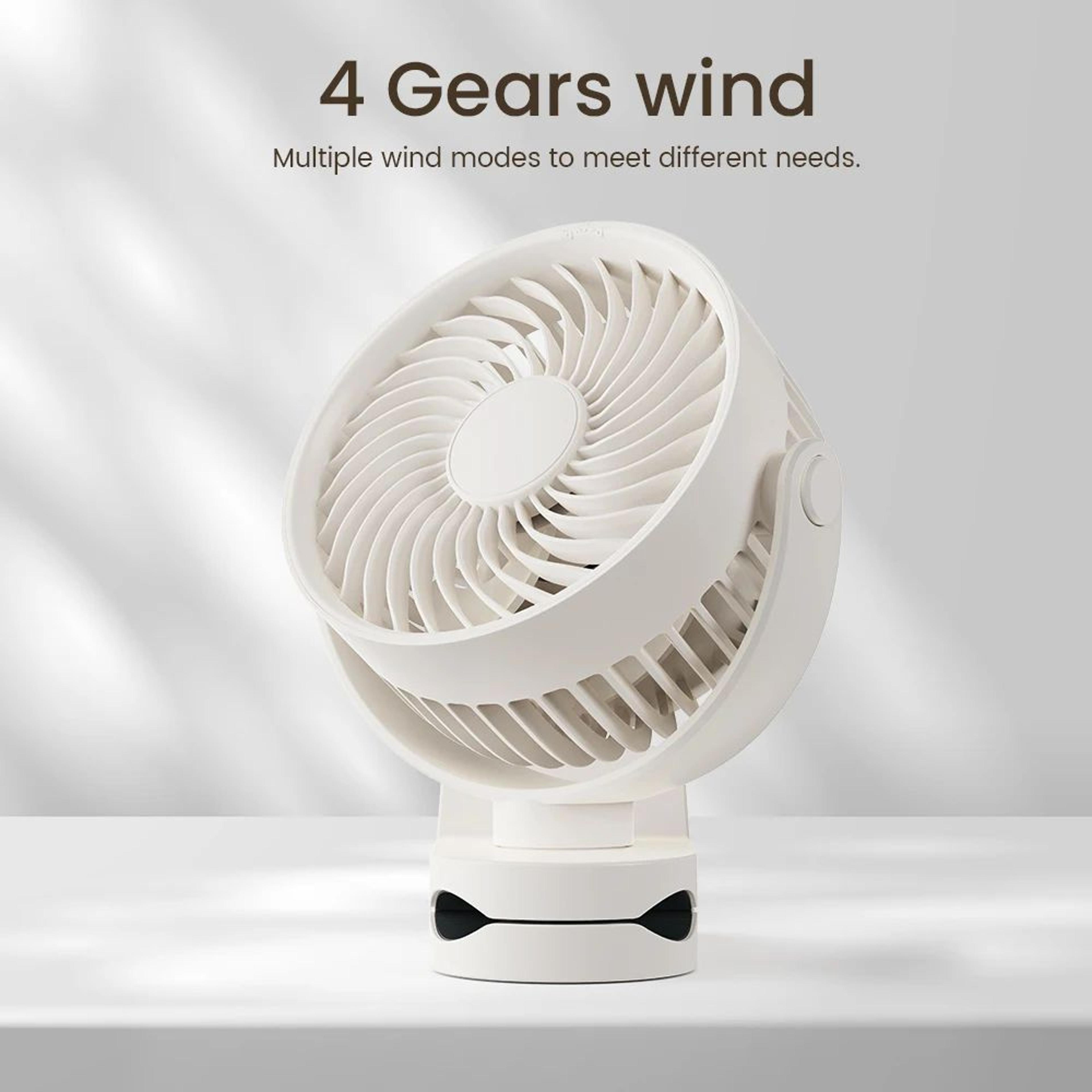Wall Mounted Rechargeable Clip On Silent Fan 1