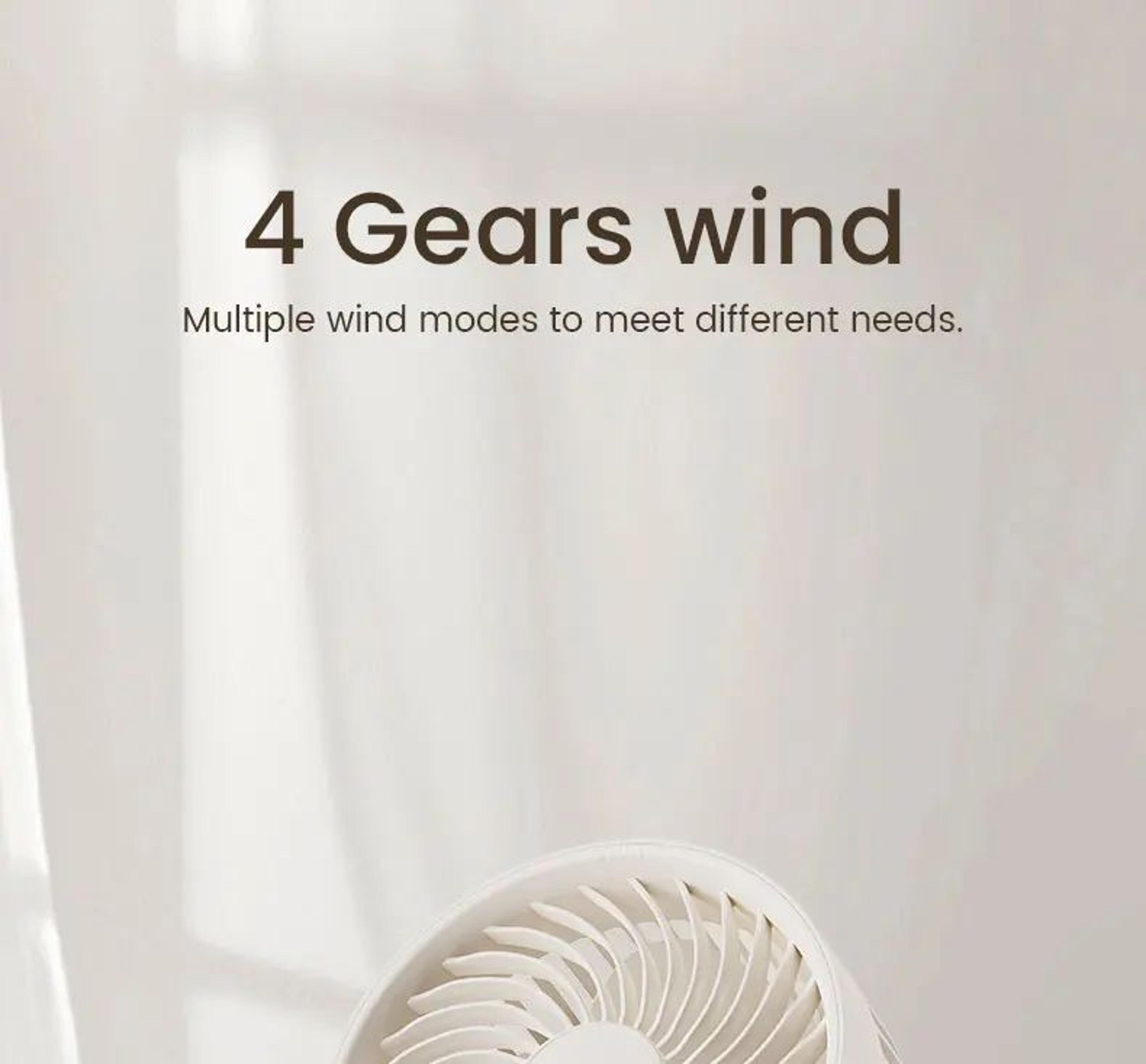 Wall Mounted Rechargeable Clip On Silent Fan 10